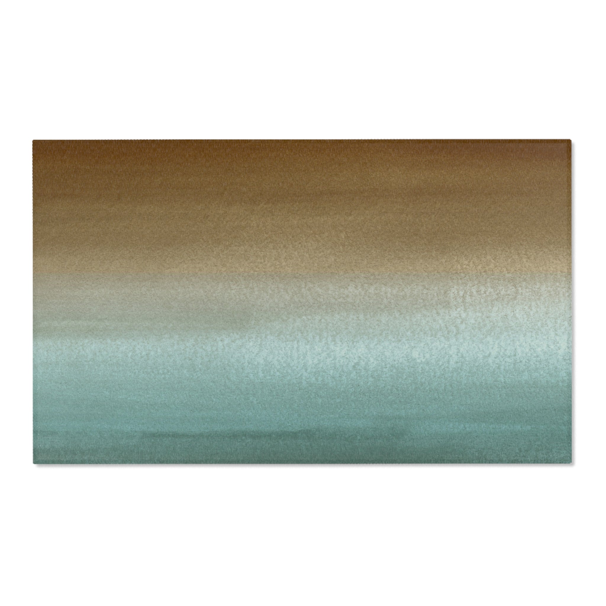 Modern Area Rug | Sage Green, Brown Ombre