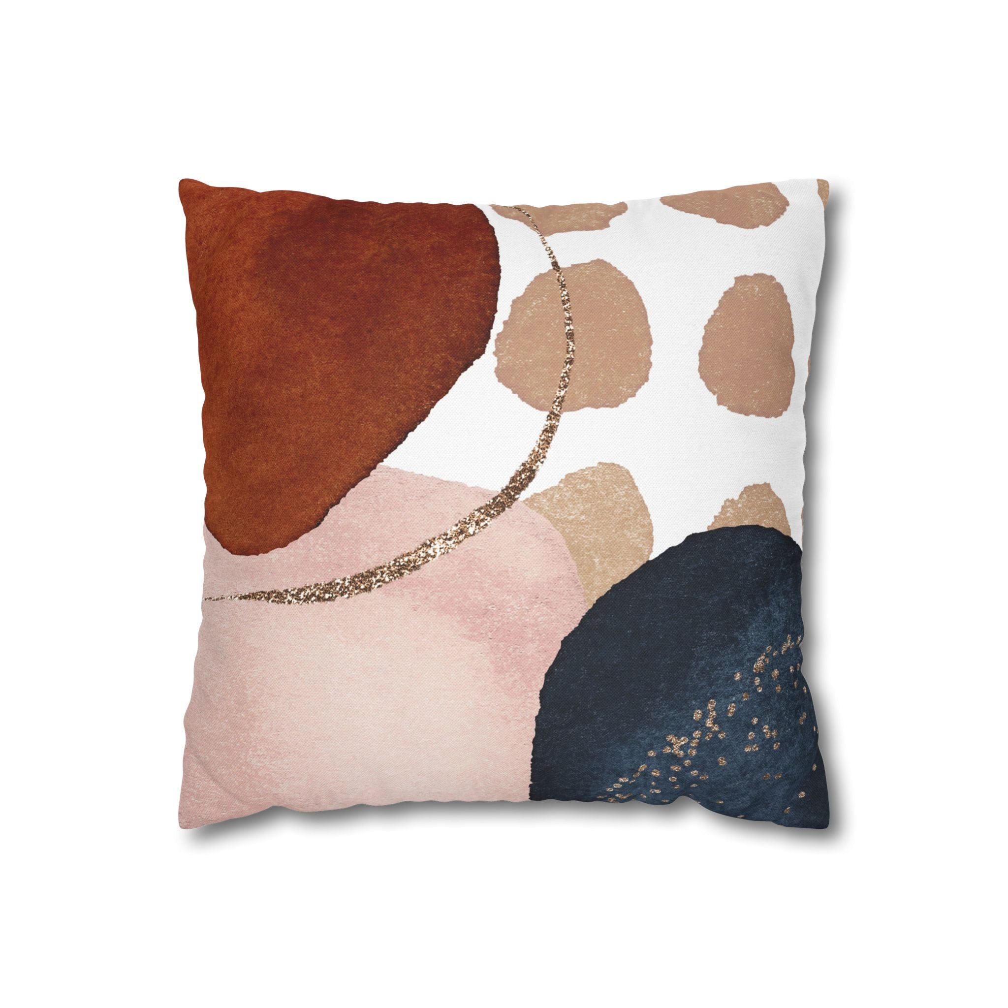Abstract Throw Pillow Cover; Watercolor Couch Cushion