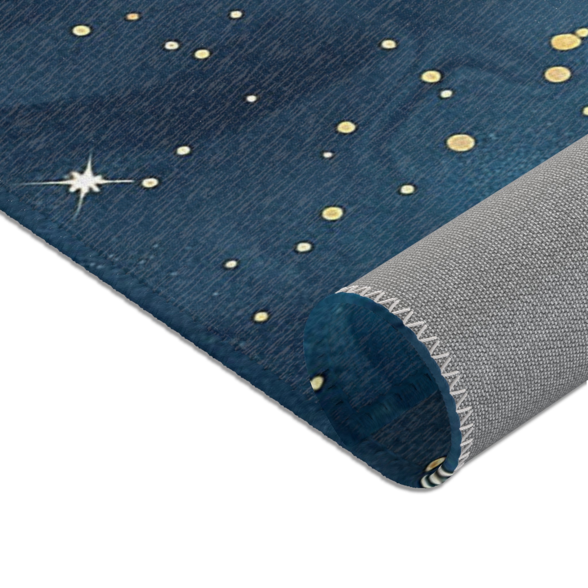 Abstract Area Rug | Celestial Sky Blue Whimsical Watercolor