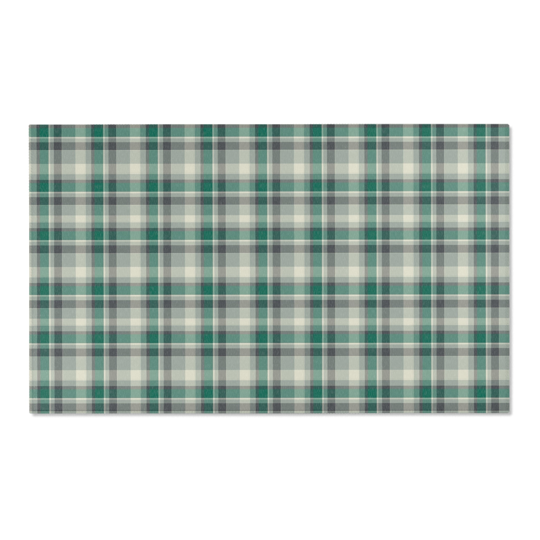 Plaid Area Rug | Sage Green, Green Checkered Rug