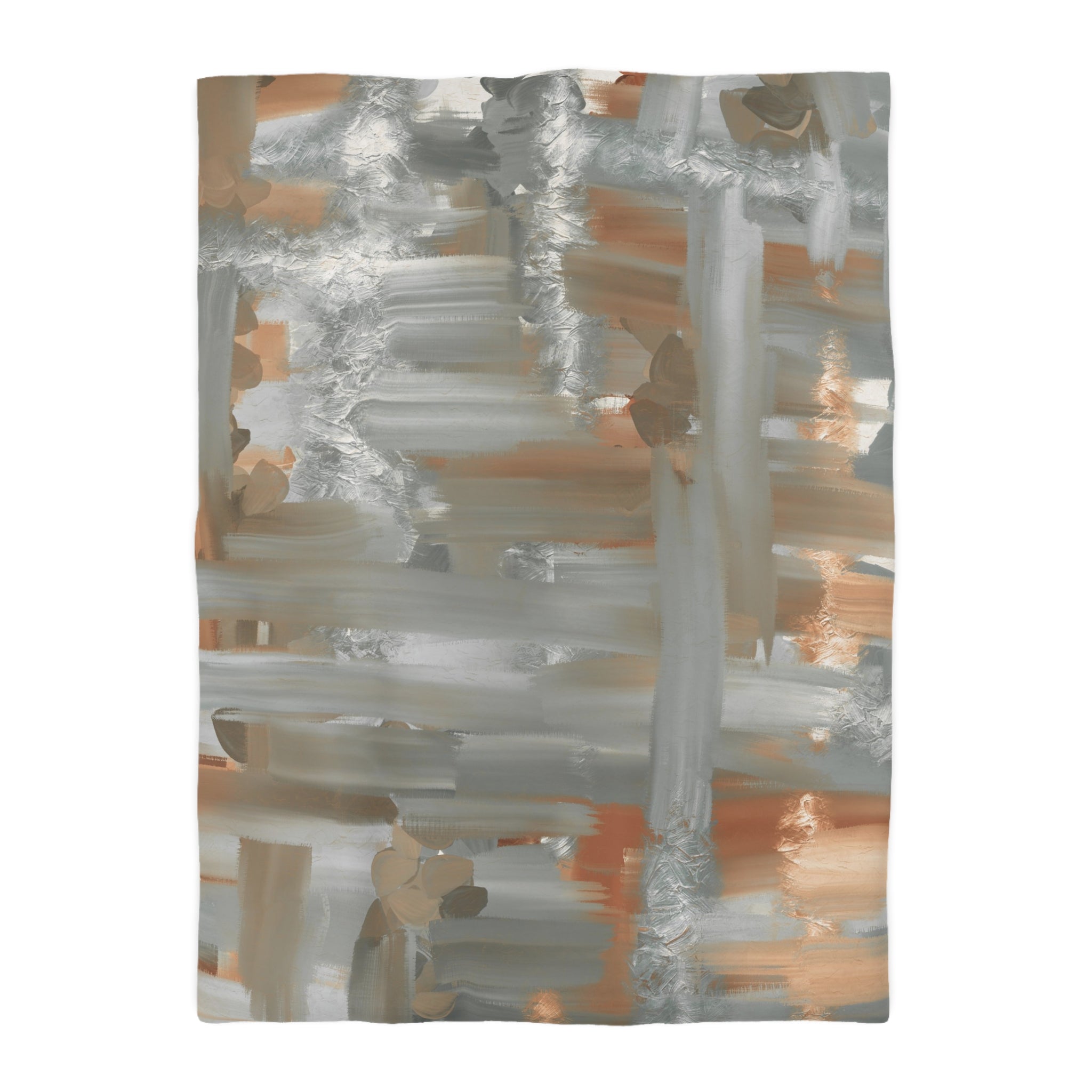 Abstract Duvet, Pillow Cover | Grey Beige Bedroom Decor