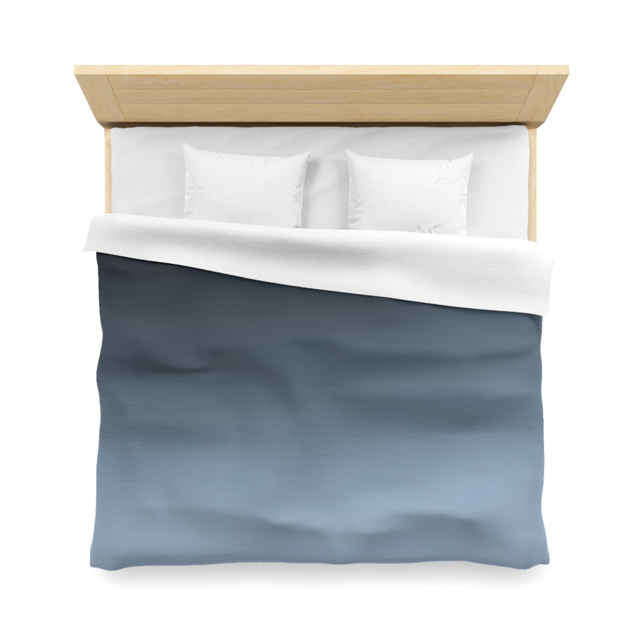 Abstract Duvet Cover | Navy Sky Blue, Ombre