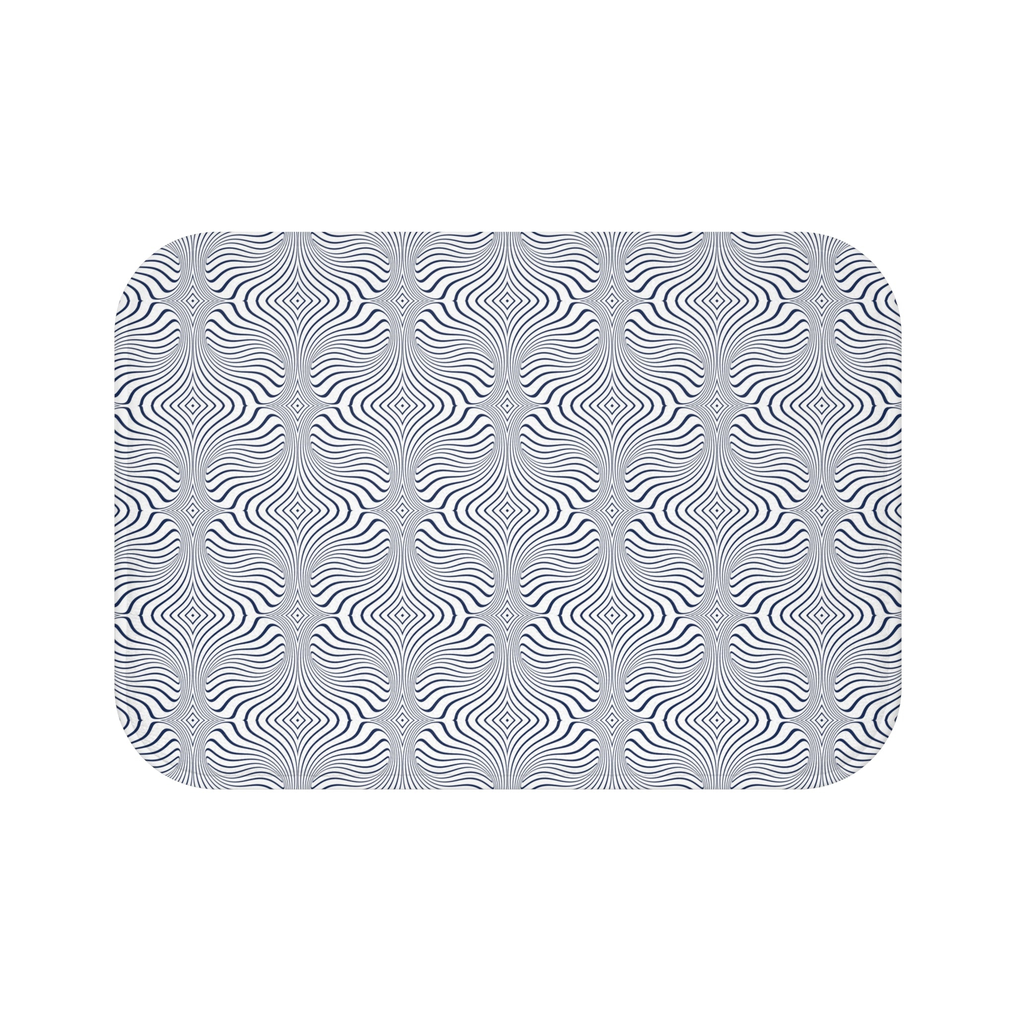 Art Deco Bath Mat | Line Art Geometric Kitchen Mat