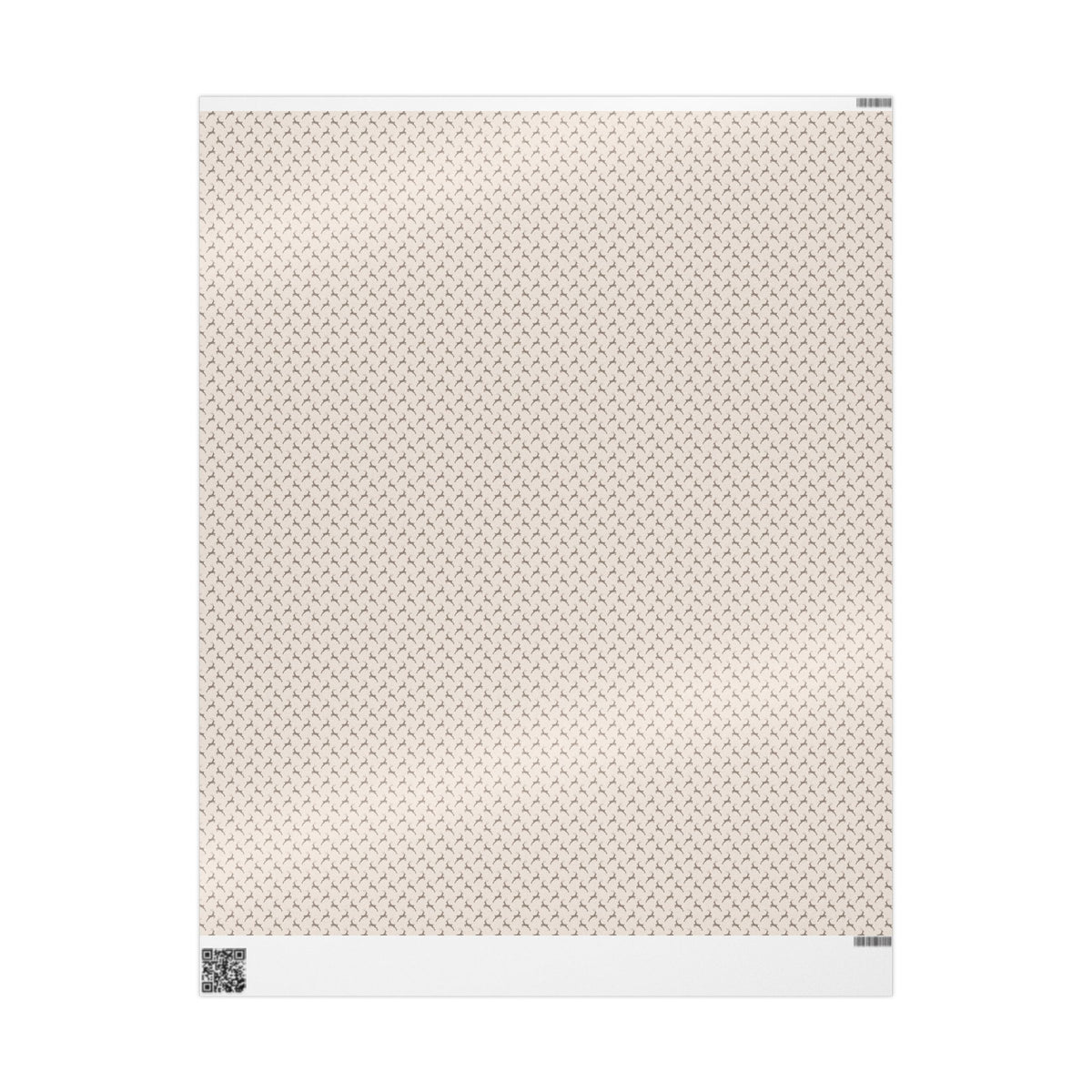 Taupe Leaping Reindeer Christmas Wrapping Paper, Gift Wrap