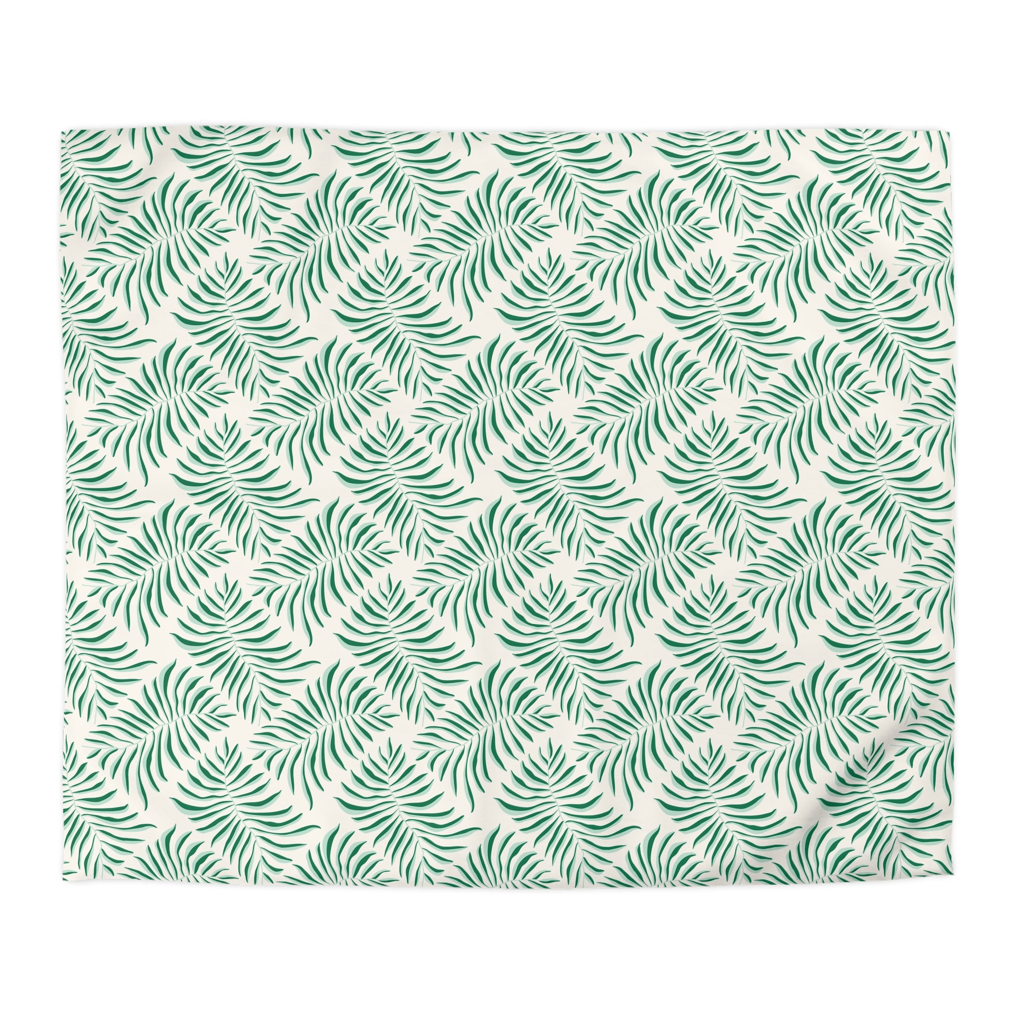 Floral Cotton Duvet, Pillow Cover | Tropical Leaves Bedroom Decor