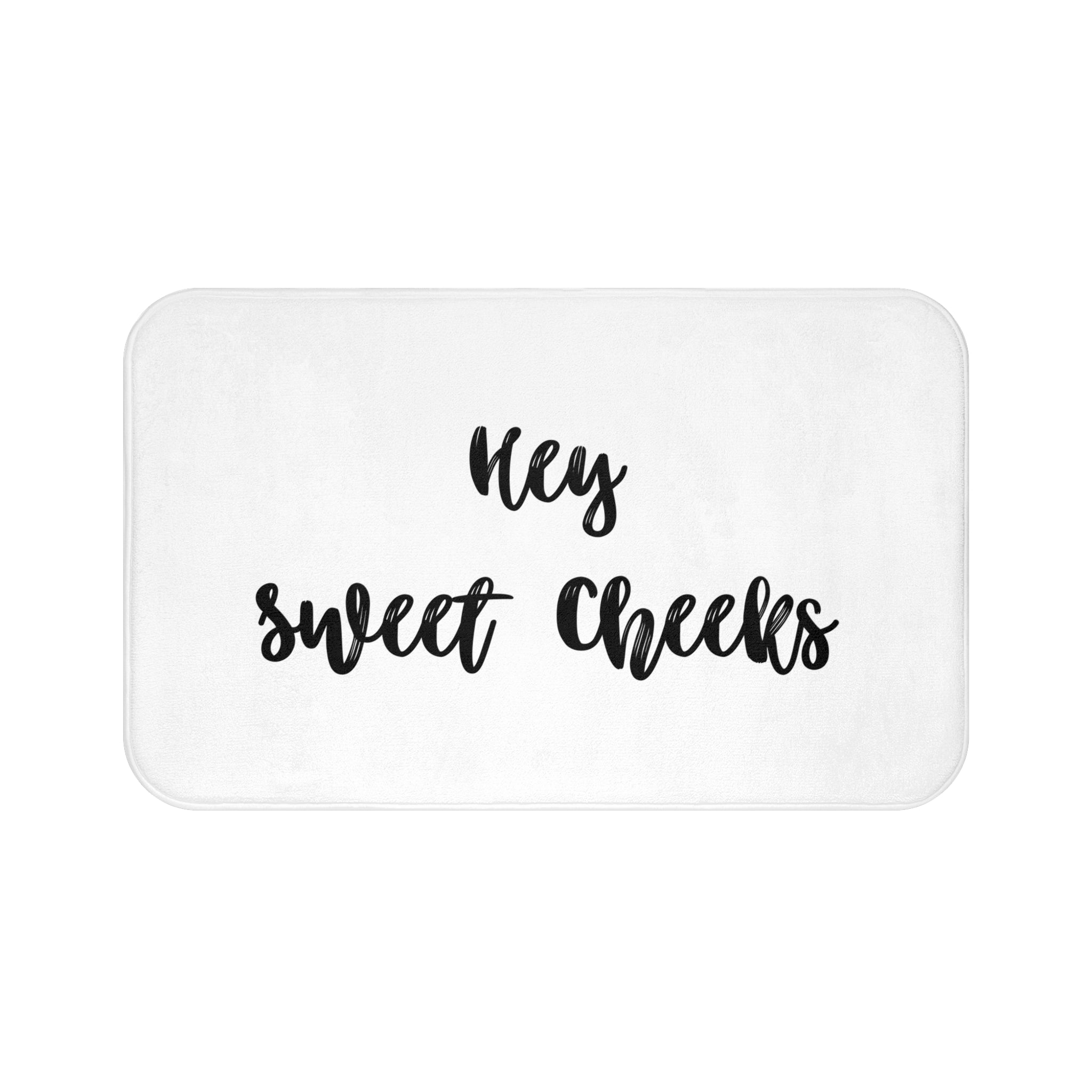 Cute Bath, Kitchen Mat | Black White, Minimalist