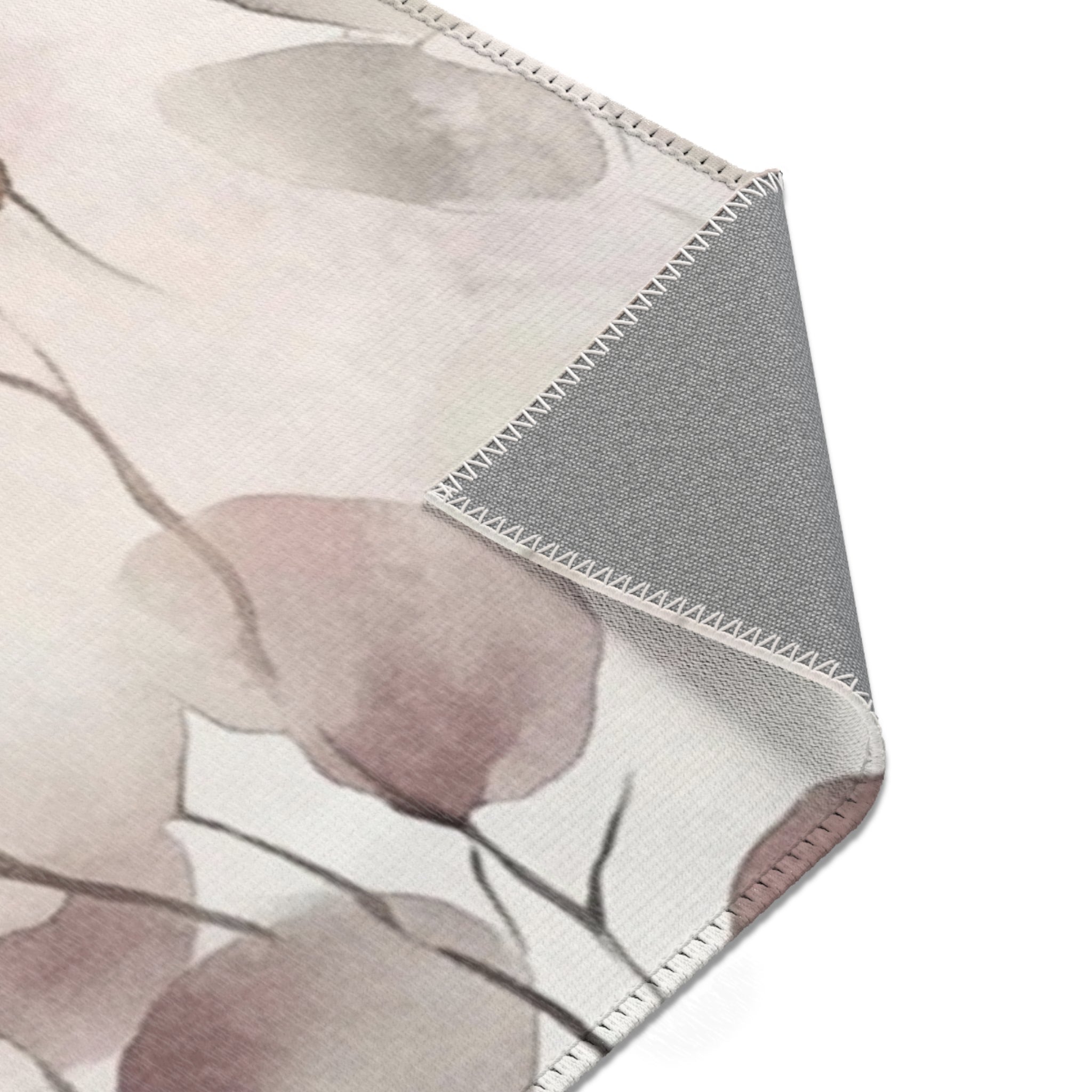 Floral Leaves Large Area Rug | Modern Watercolor Rug