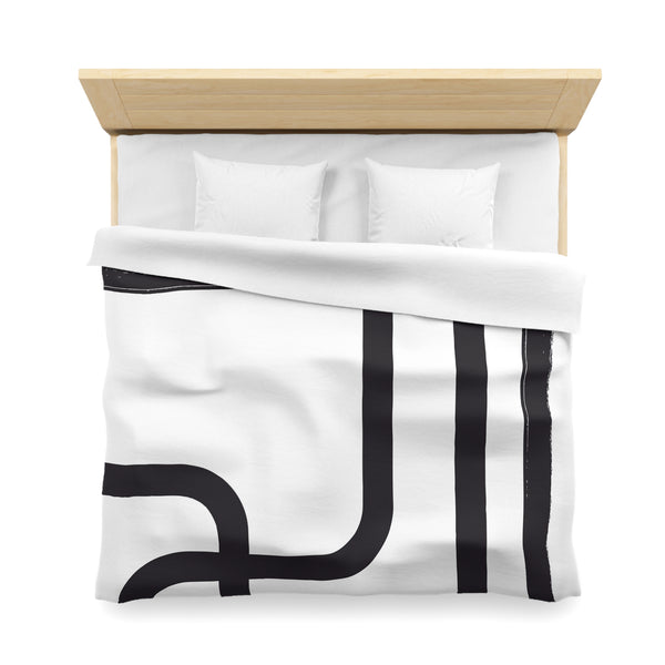 Minimalist Duvet Cover | Black  White Bedding Blanket Cover