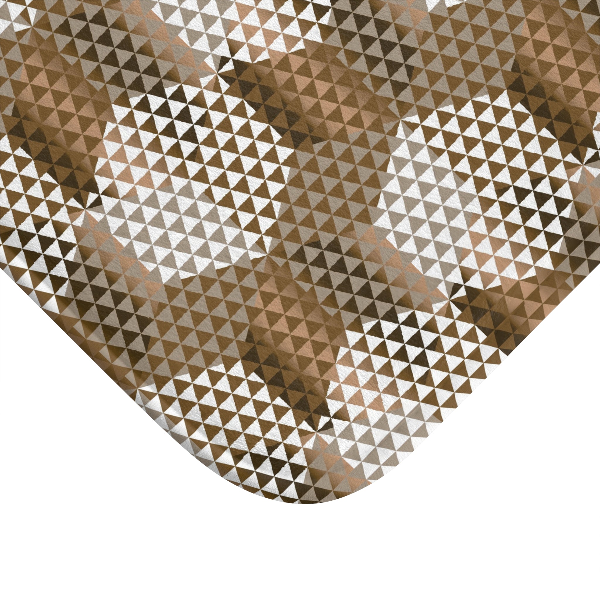 Art Deco Bath Mat | Taupe Geometric Kitchen Mat