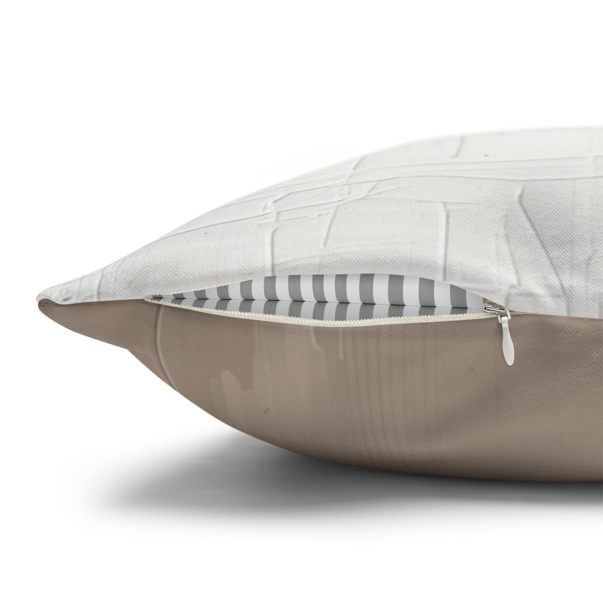 Abstract Pillow Cover | Blue Beige White Pillowcase