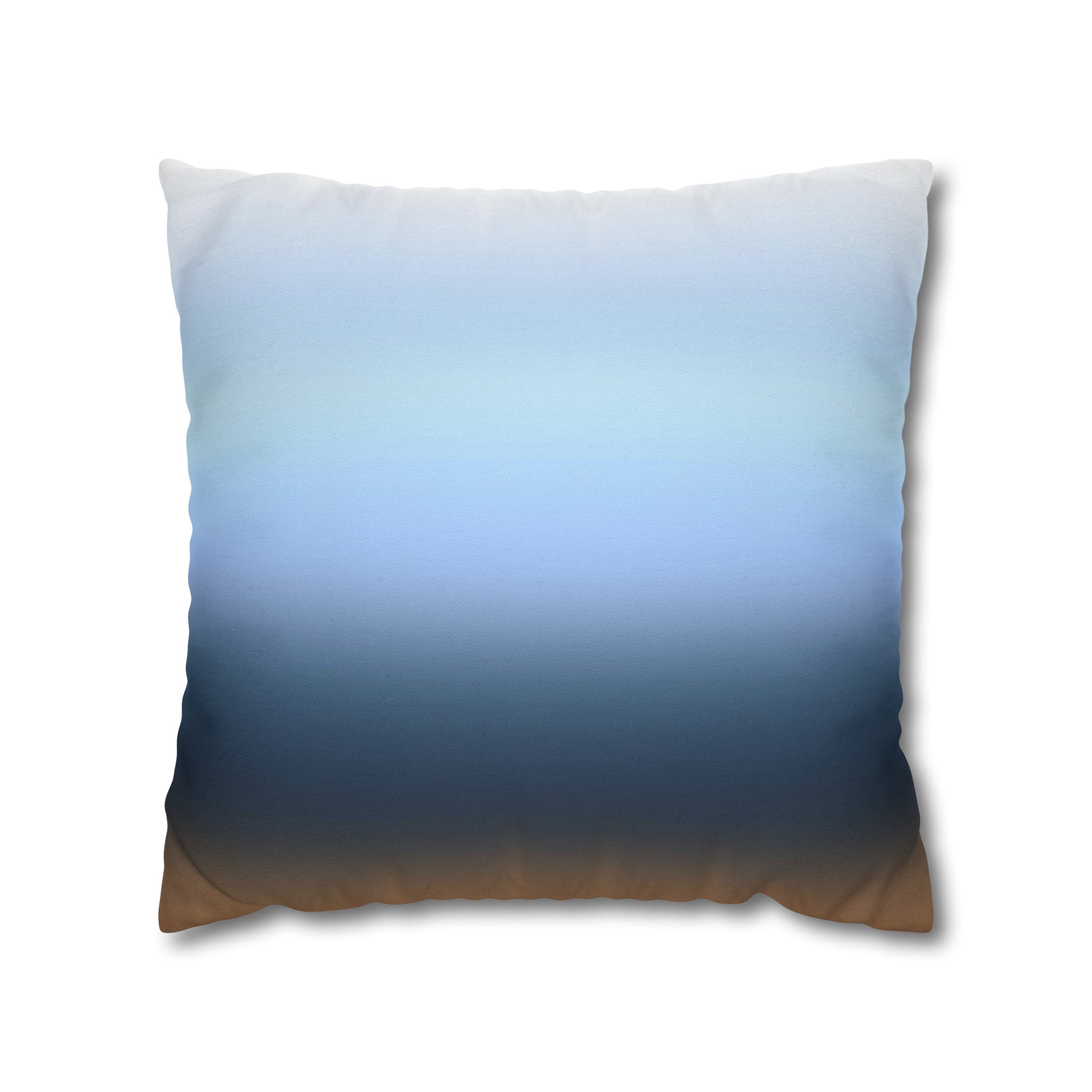 Abstract Pillow Cover | Navy Sky Blue Gradient