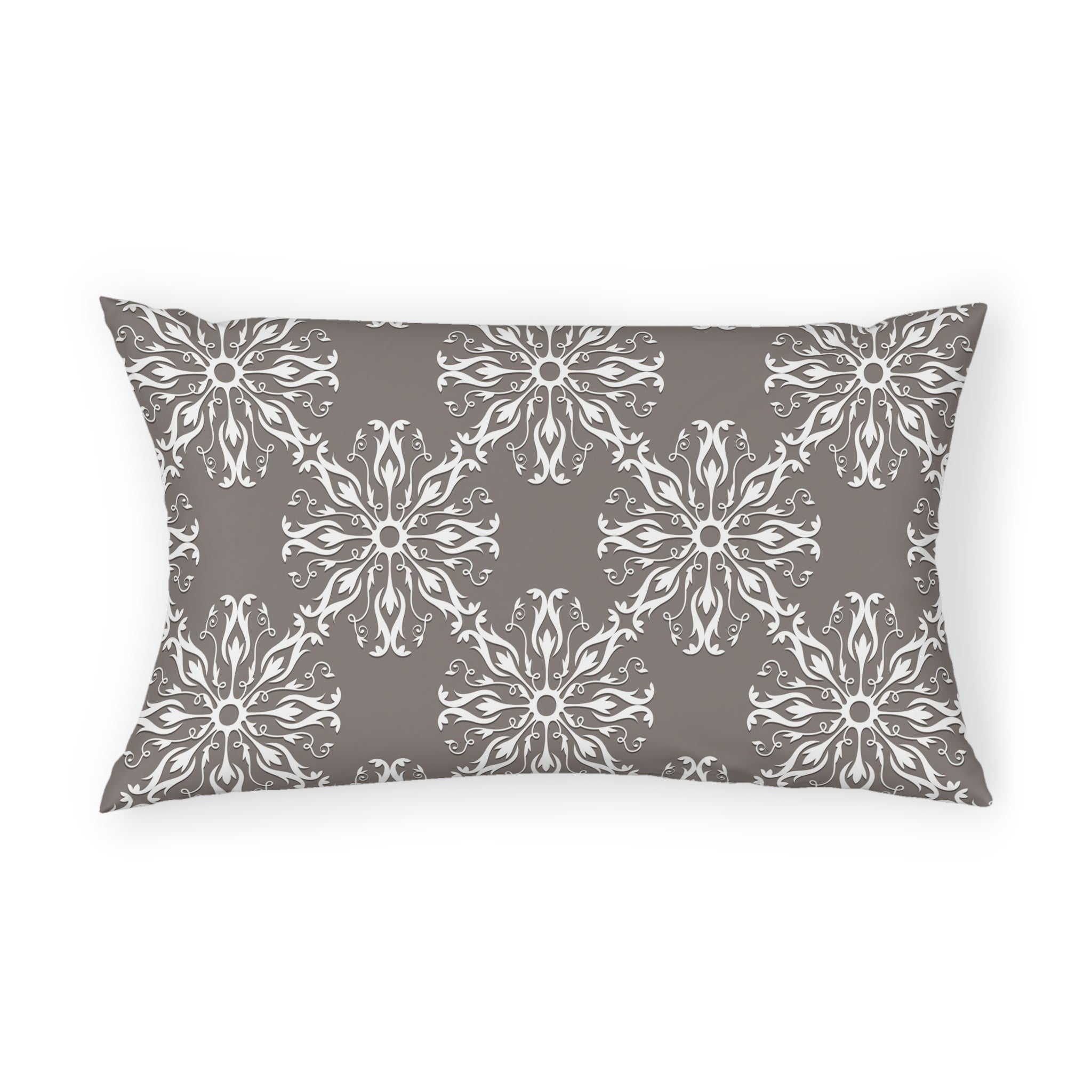 Retro Bedding Pillow Sham | Vintage Art Deco, Nouveau Grey White