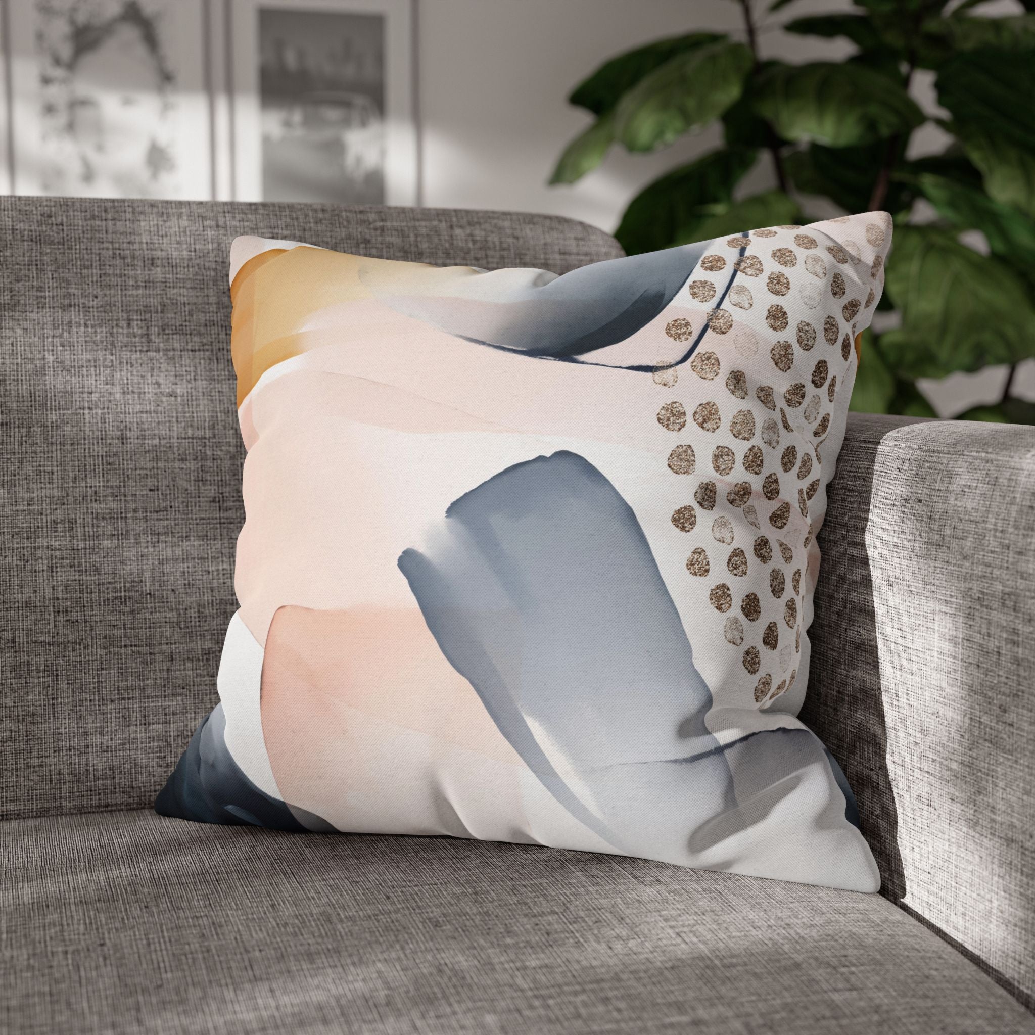 Boho Throw Pillow Cover; Pastel Couch Cushion