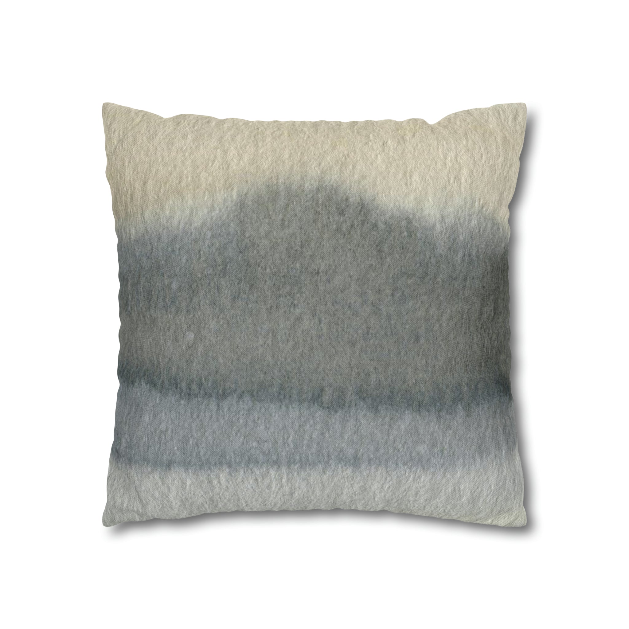 Abstract Pillow Cover | Gray Beige Watercolor Ombre