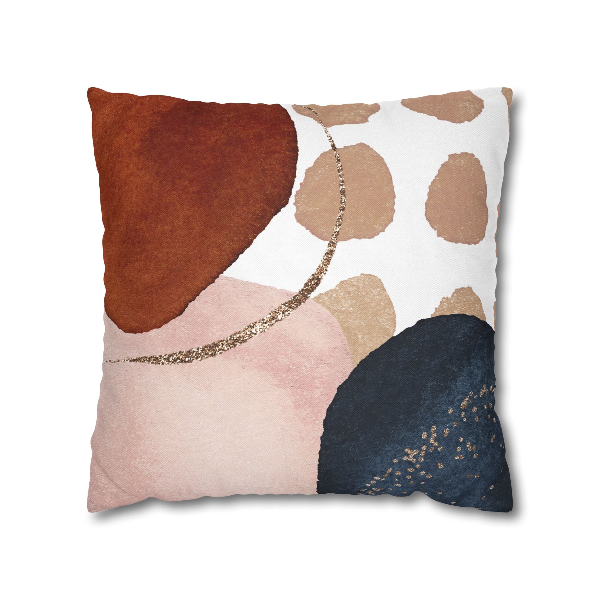 Abstract Throw Pillow Cover; Watercolor Couch Cushion