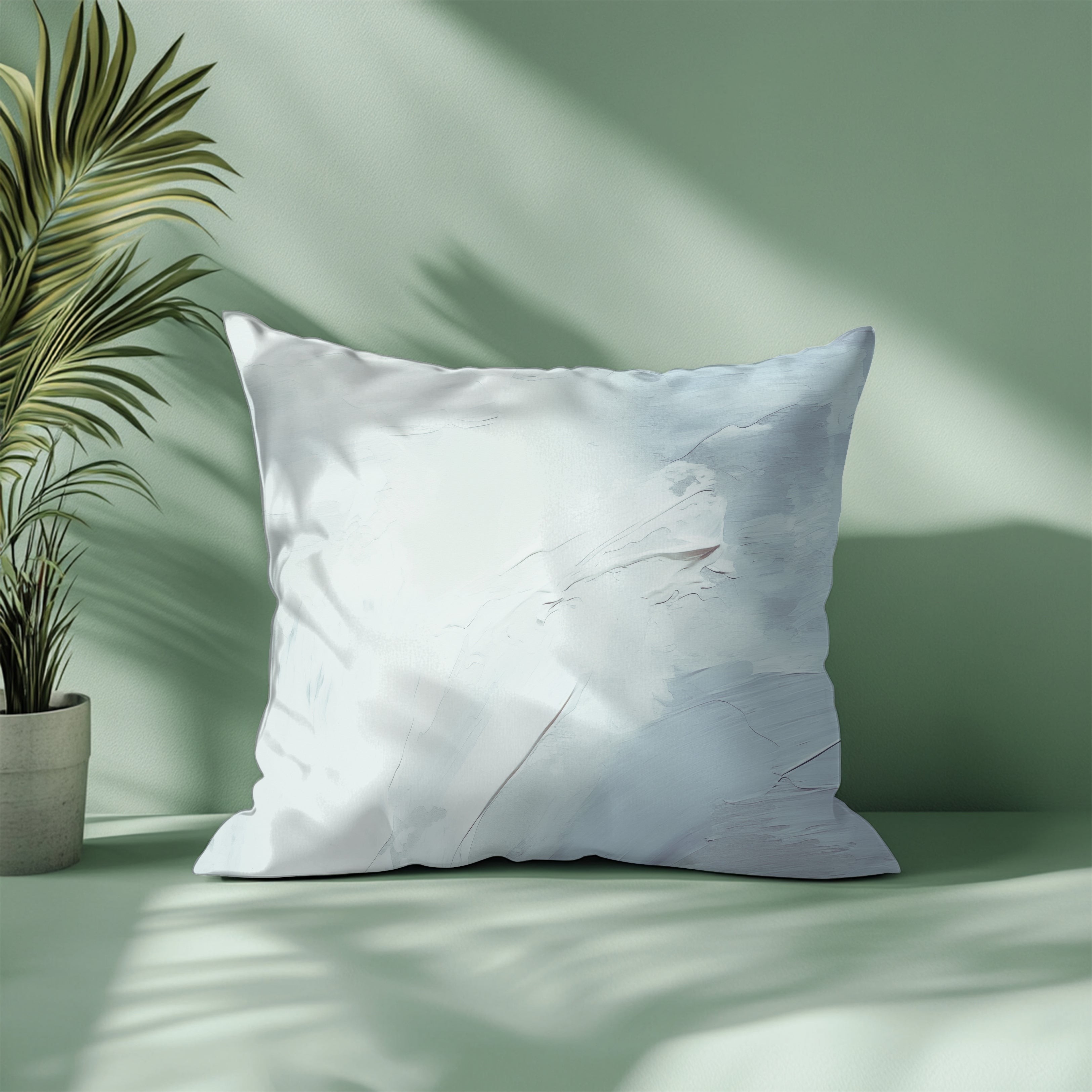 Abstract Blue Pillow Cover | Sky Pale Blue Ombre