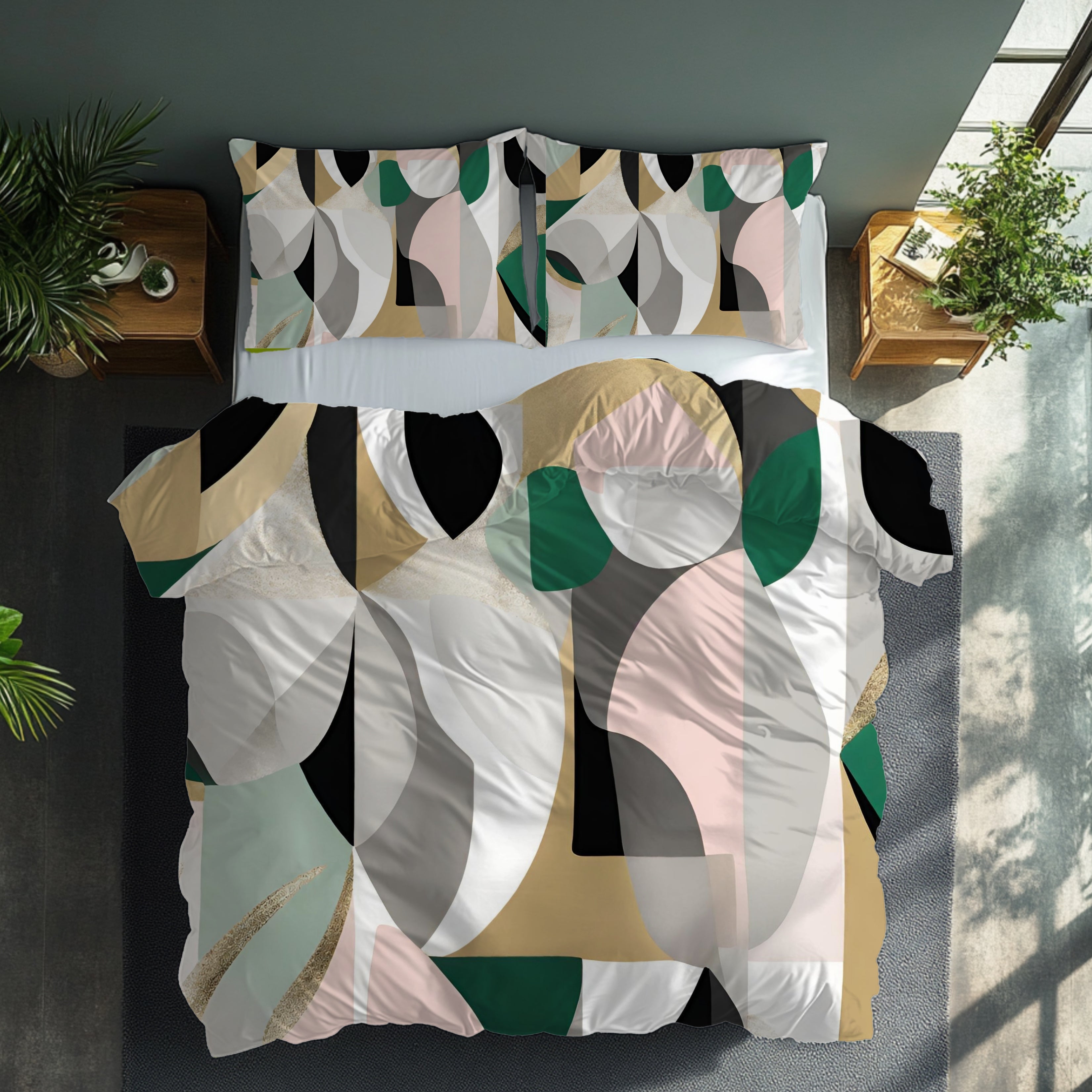 Abstract Duvet, Pillow Cover Set | Colorful Bedroom Set