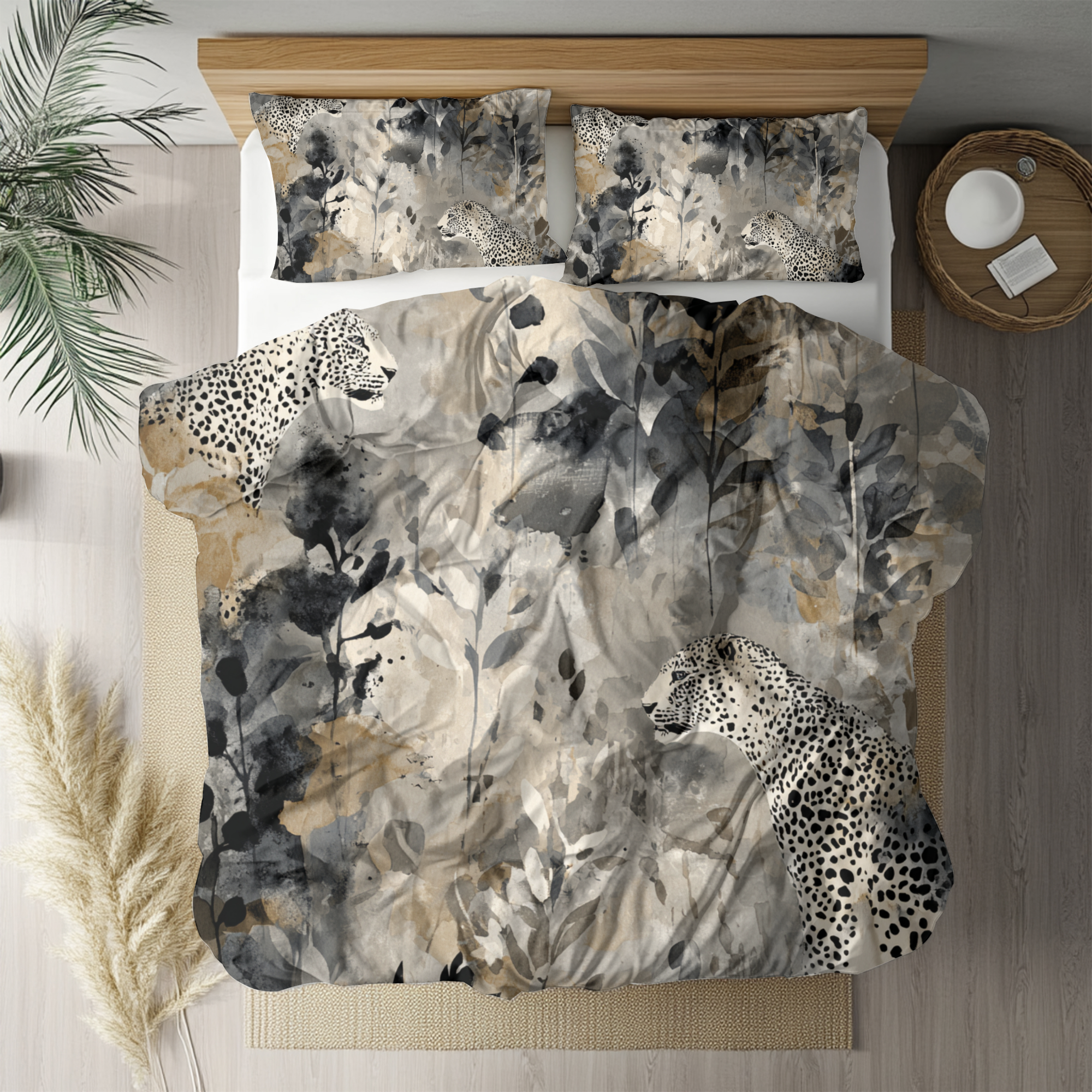 Wild Jungle Duvet, Pillow Cover Set | Big Cats Bedroom Set