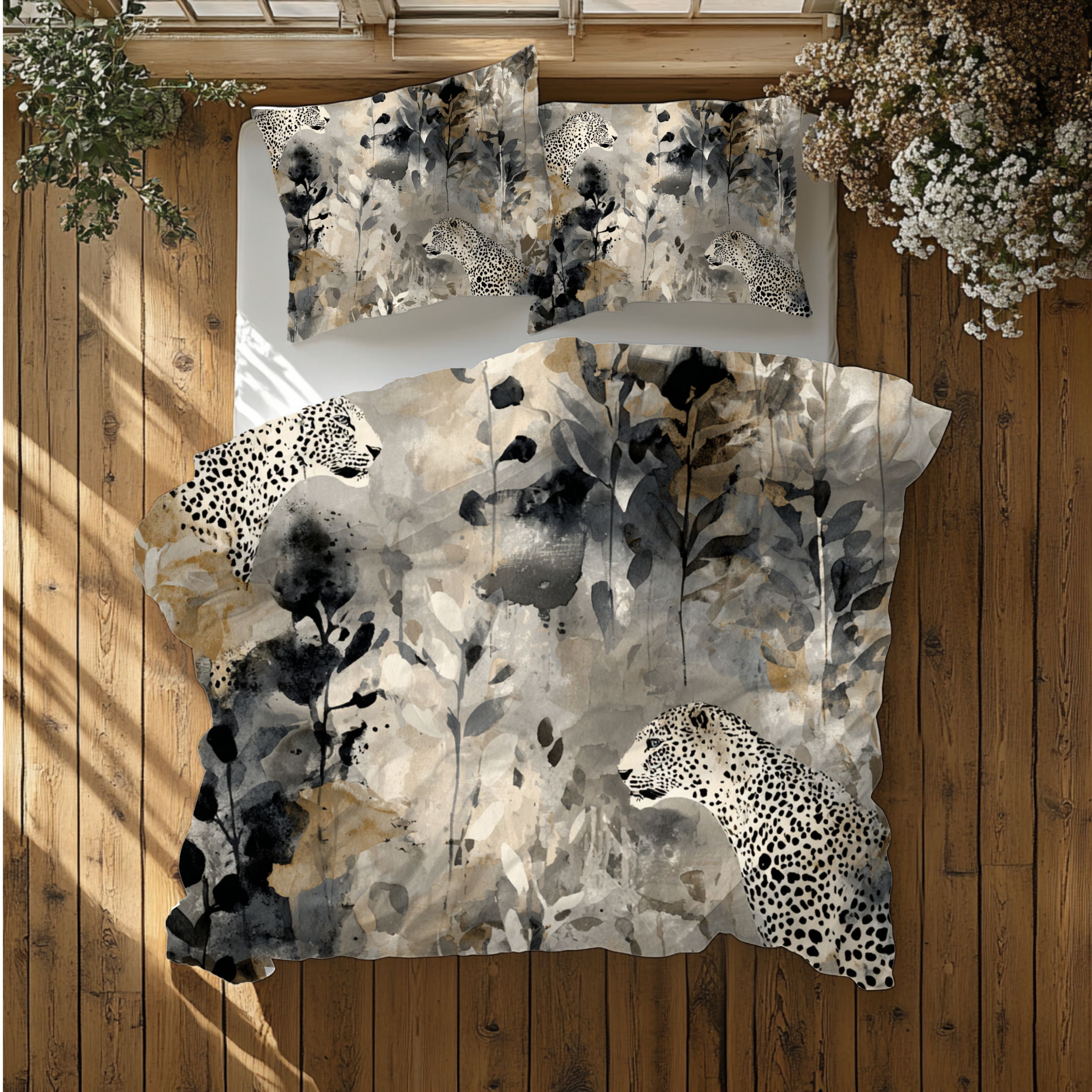 Wild Jungle Duvet, Pillow Cover Set | Big Cats Bedroom Set