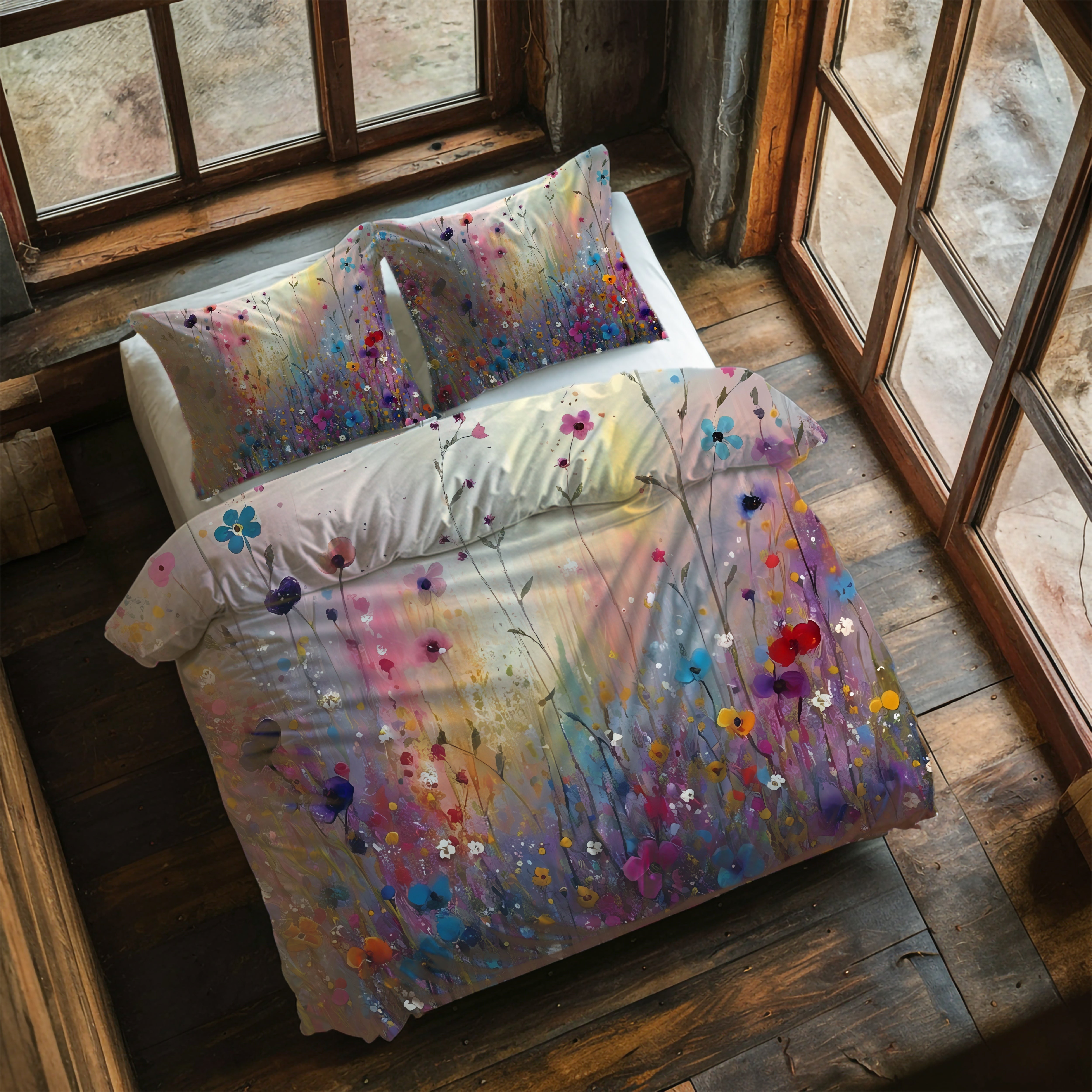 Floral Duvet, Pillow Cover | Wildflowers Bedroom Decor