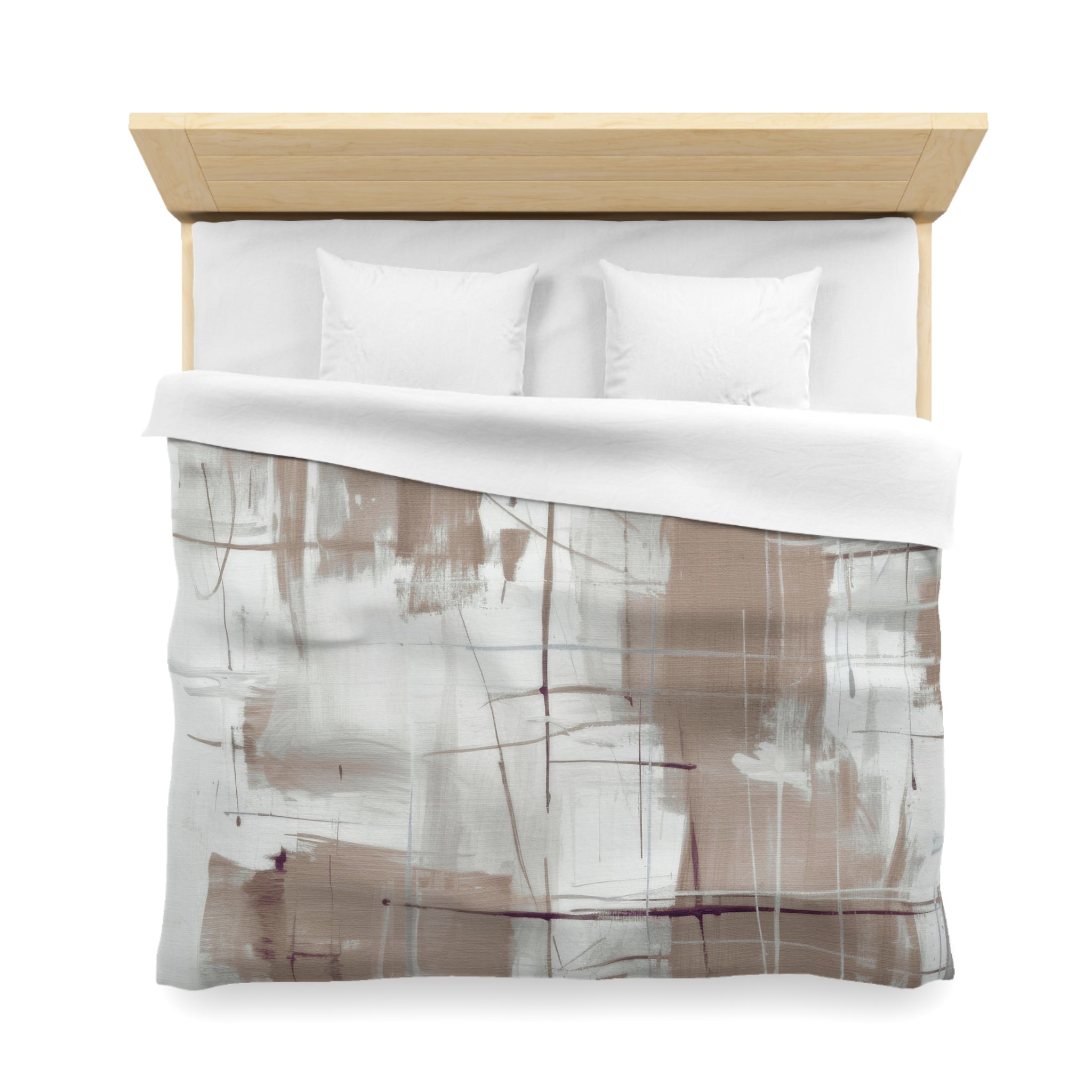 Boho Duvet Cover | Modern Beige Bathroom Decor