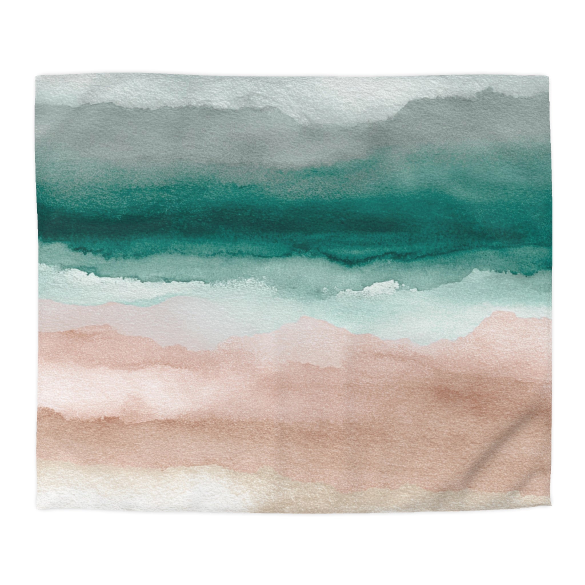 Ombre Duvet, Pillow Cover | Pink Green Bedroom Decor