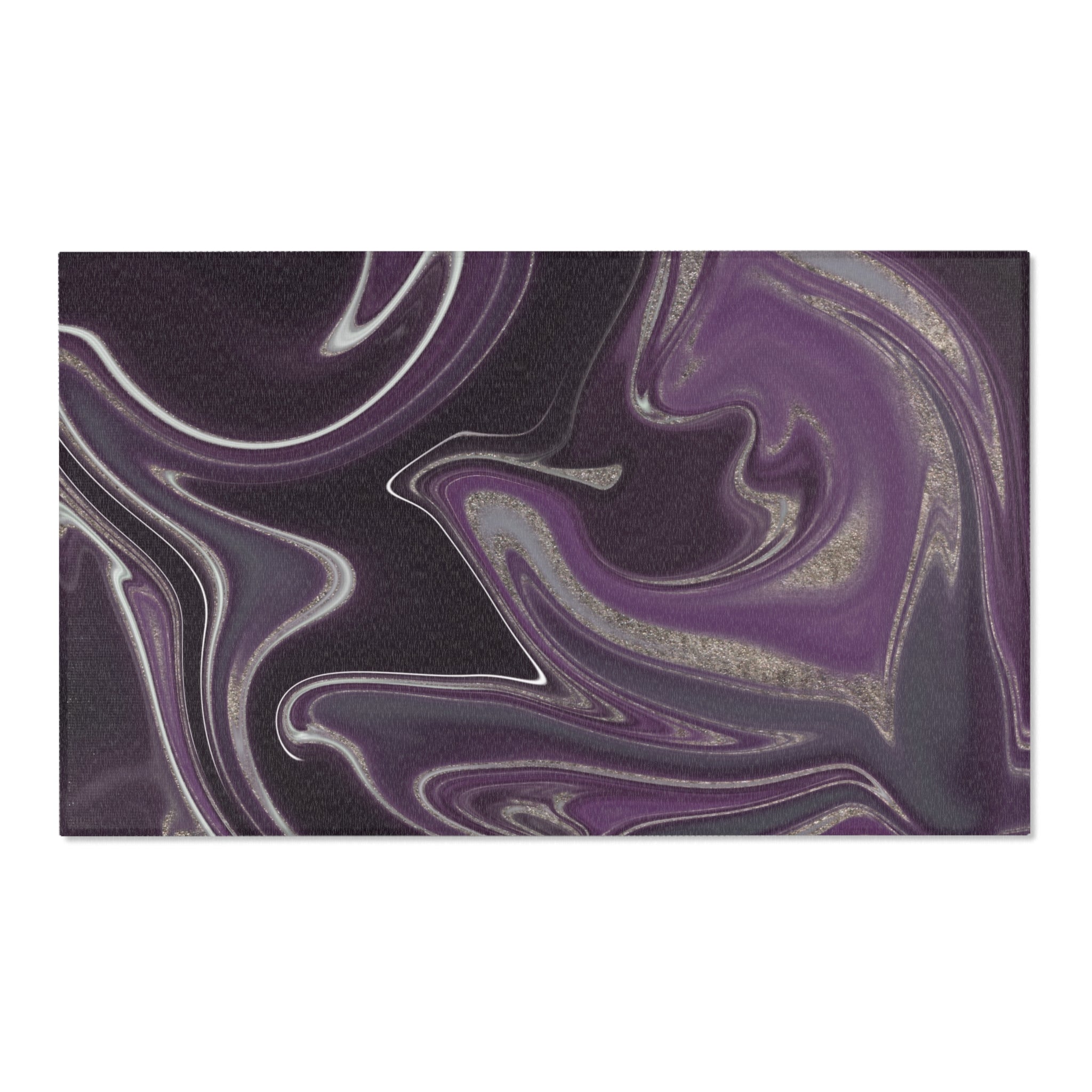 Abstract Large Area Rug | Modern Rug, Purple Lavender