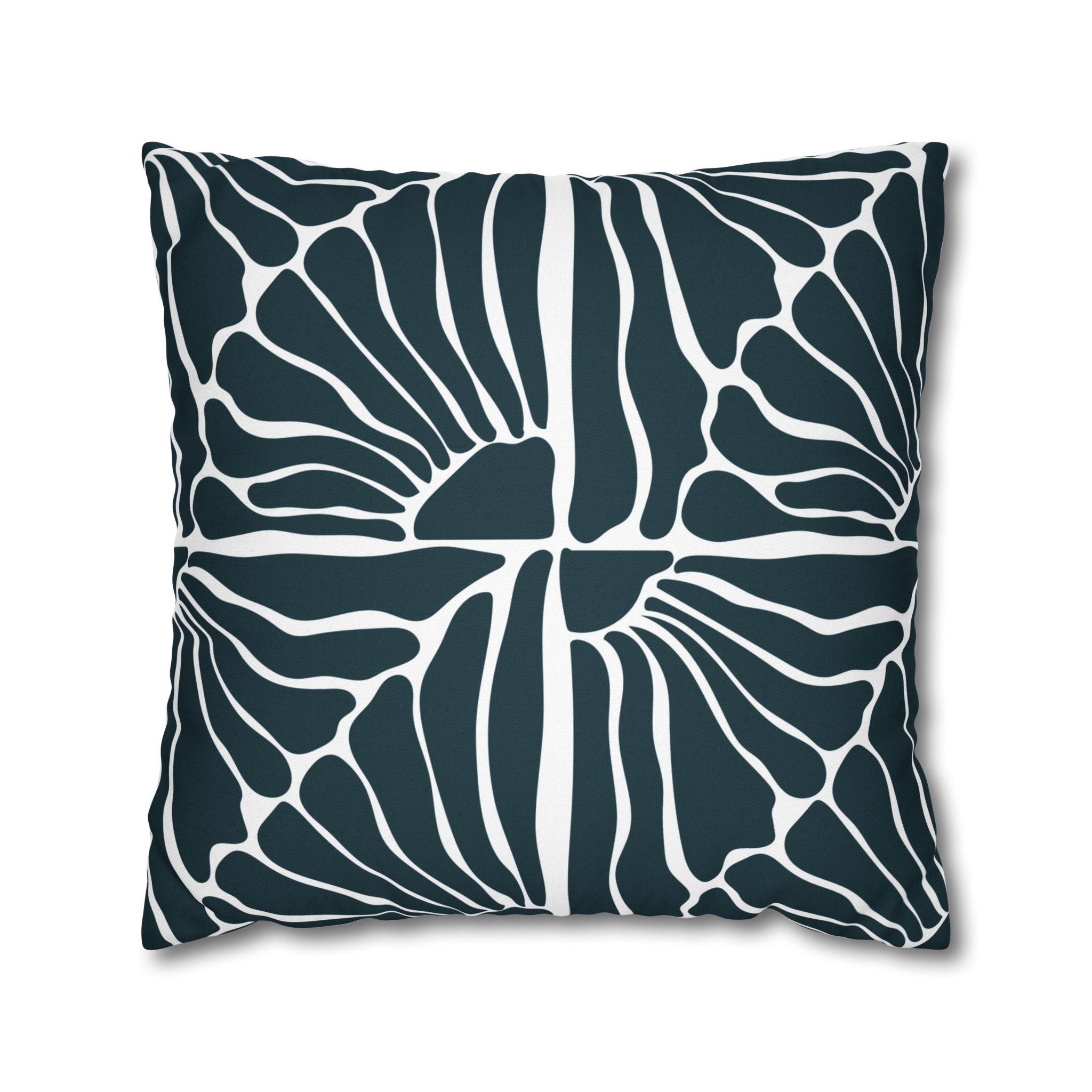 Abstract Pillow Cover | Navy Blue White Matisse Minimalist Art