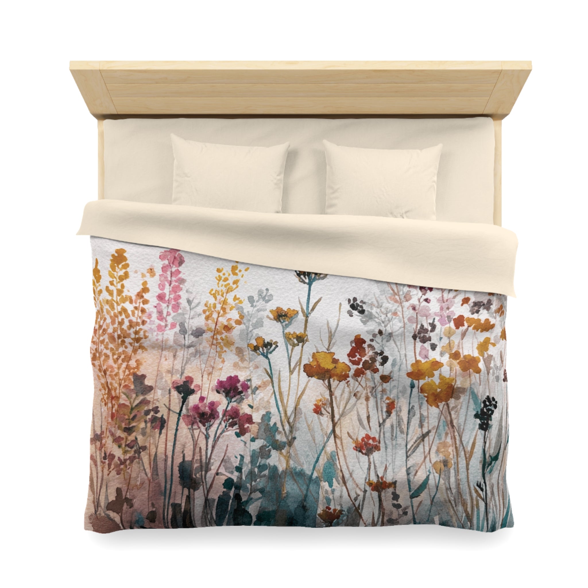 Floral Duvet, Pillow Cover | White Bedroom Decor