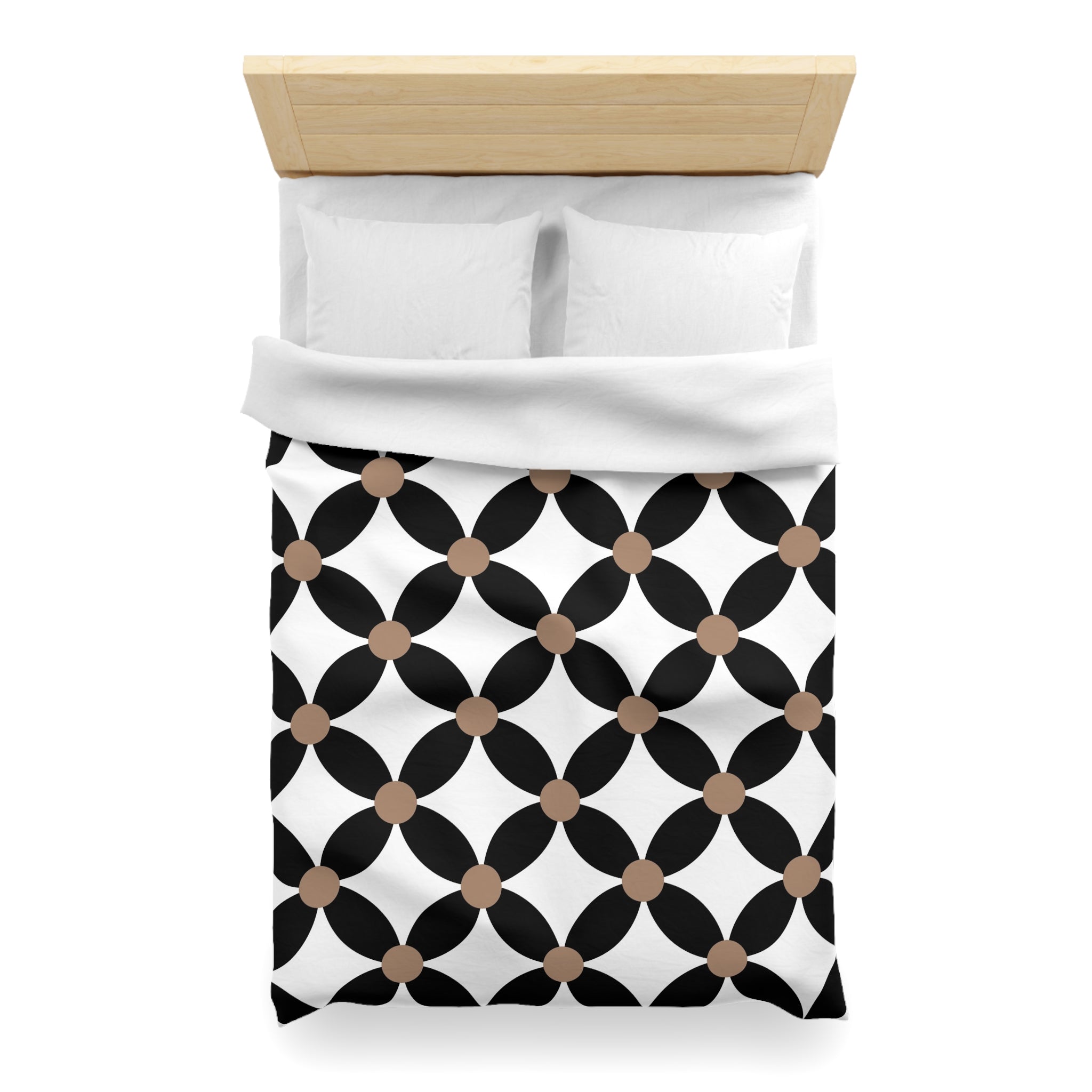 Retro Duvet Cover | Black and White Geometric Bedding