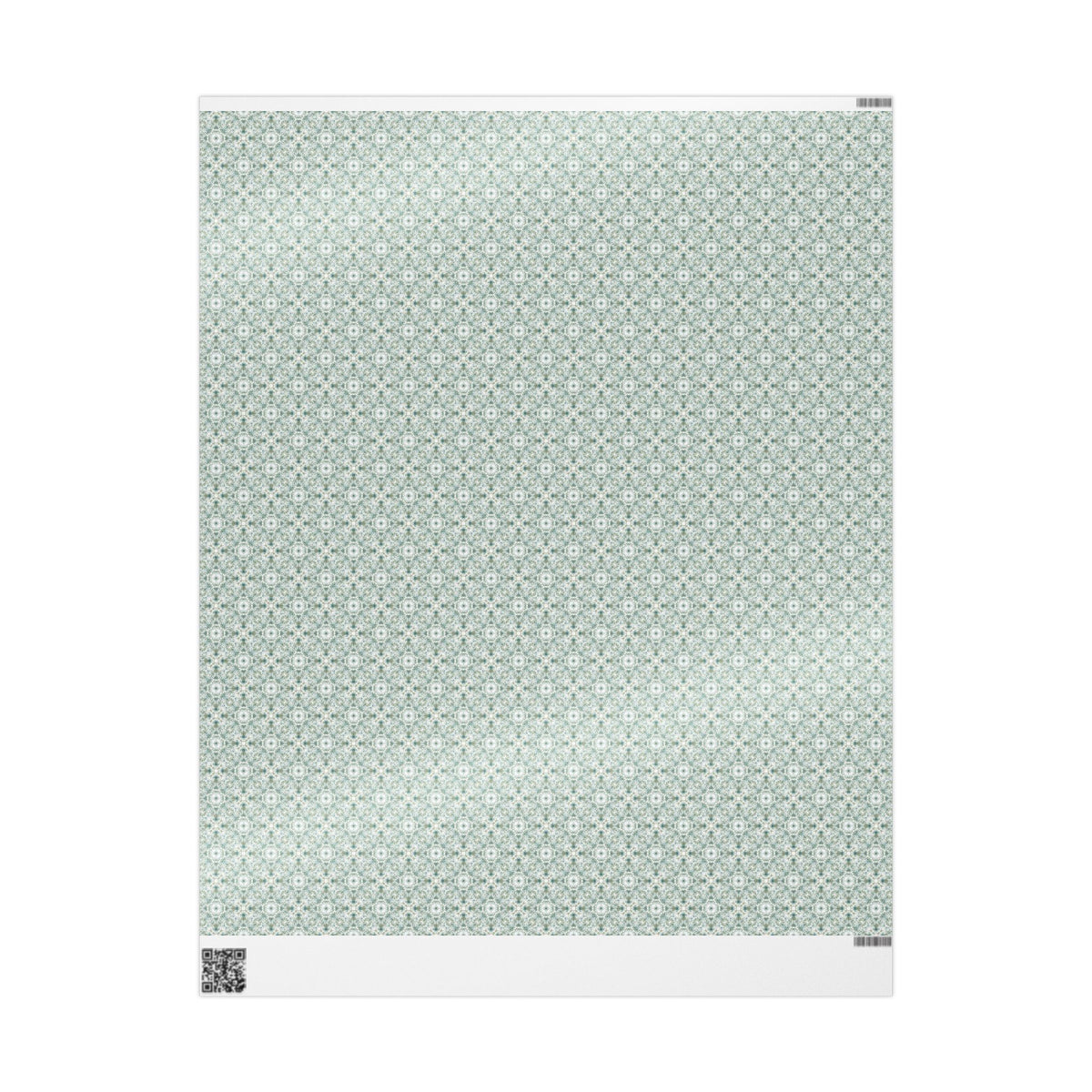 Sage Green Cream Watercolor Floral Wrapping Paper, Gift Wrap