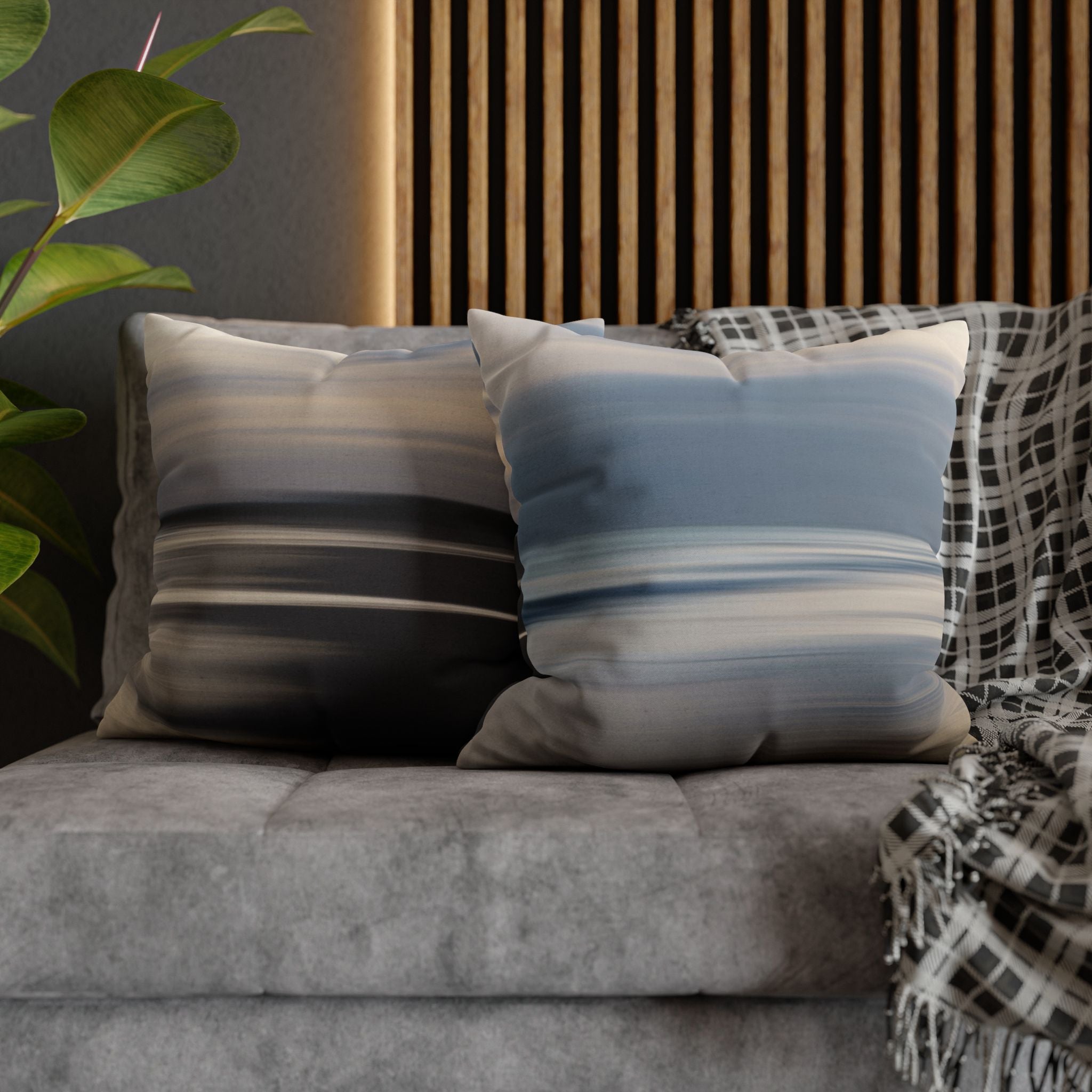 Abstract Throw Pillow Cover, Grandmillenial Botanical Modern Organic Decor Cushion