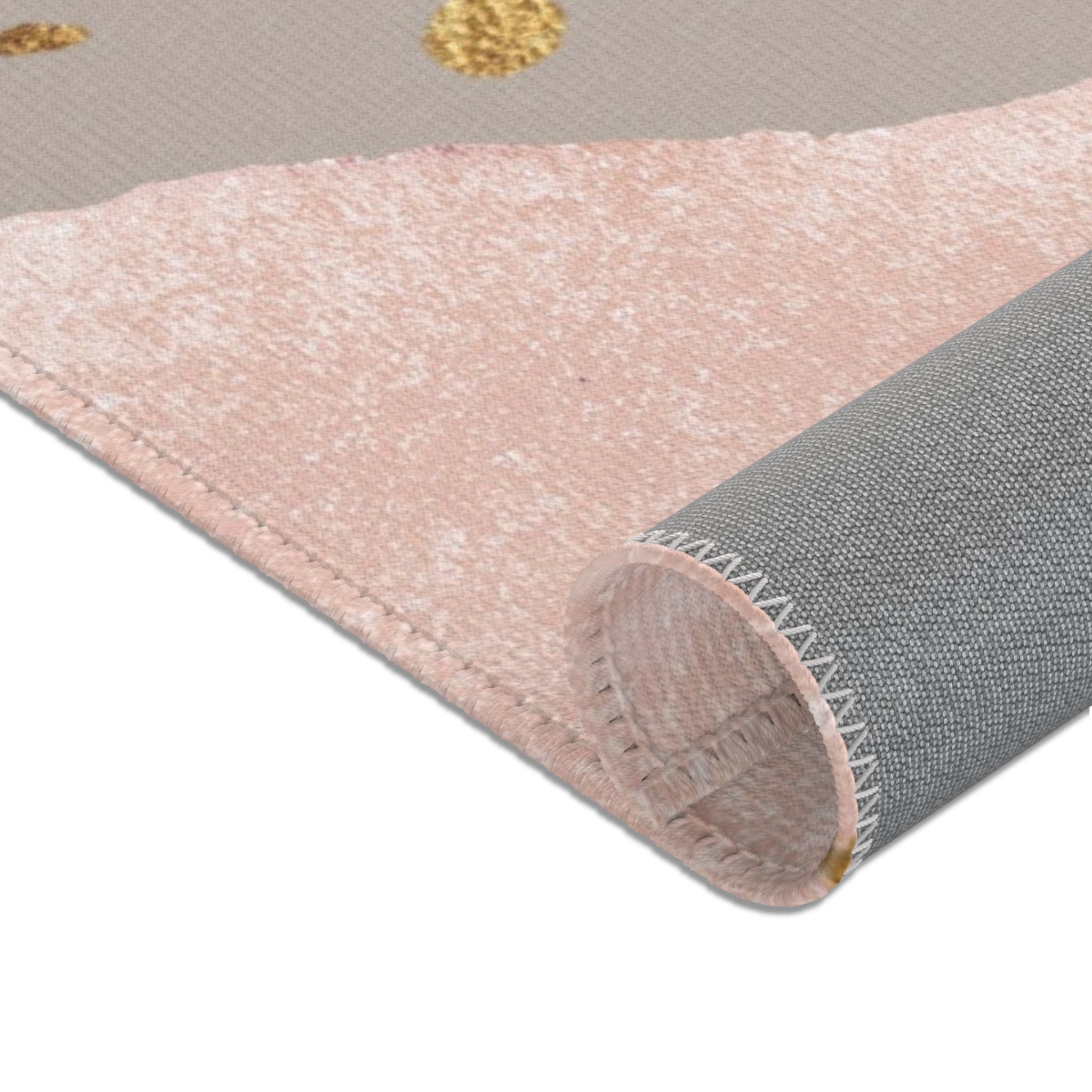Abstract Area Rug | Watercolor Blush Beige Pink, Blue