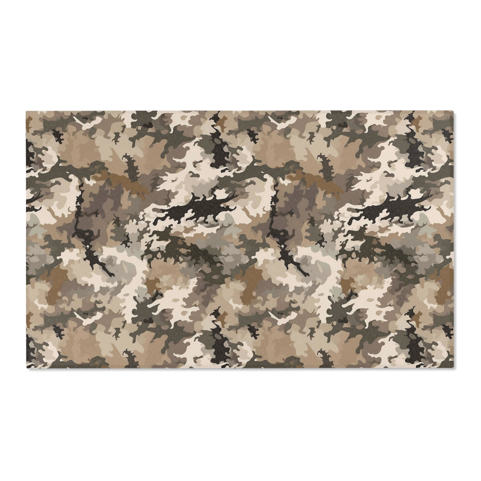 Abstract Area Rug | Beige Brown Cream Watercolor Artsy Rug