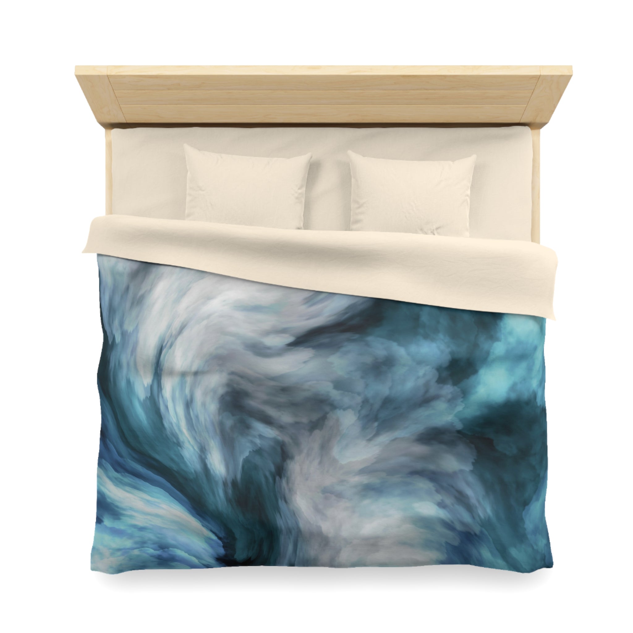 Abstract Duvet, Pillow Cover | Blue Grey Bedroom Decor