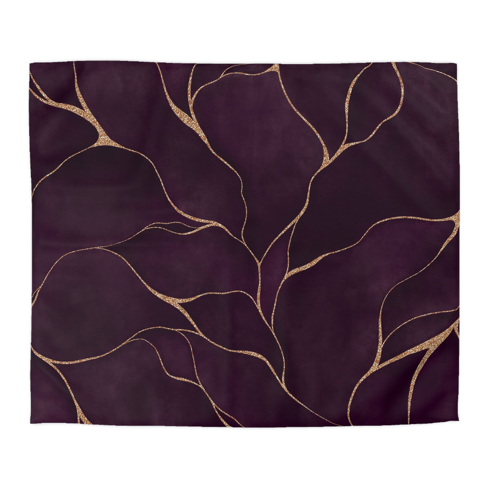 Abstract Duvet, Pillow Cover | Purple Beige Bedroom Decor