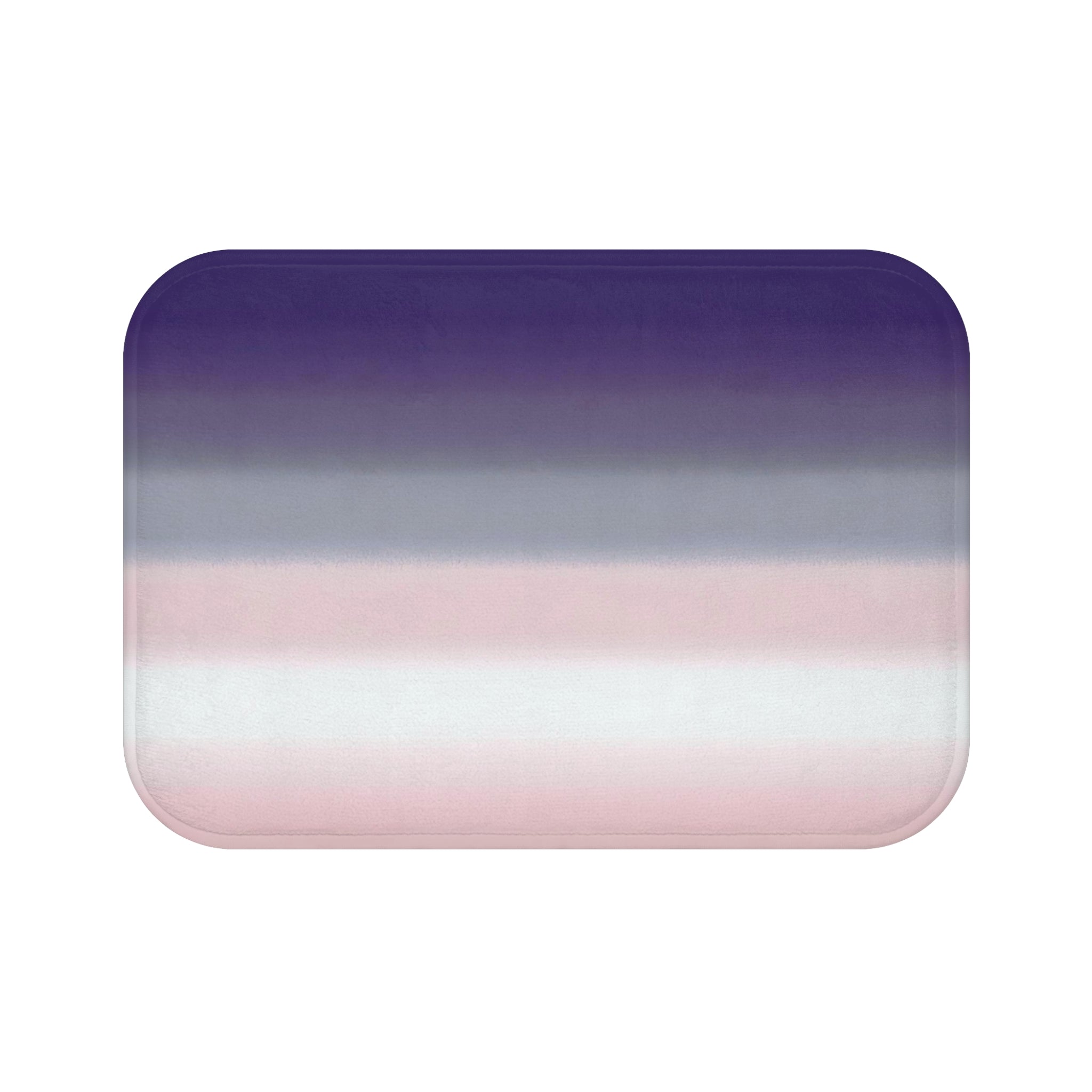 Abstract Bath Mat, Kitchen Mat | Lavender Purple, Blush Pink