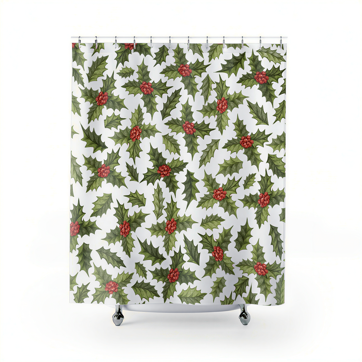 modern boho fabric shower curtain