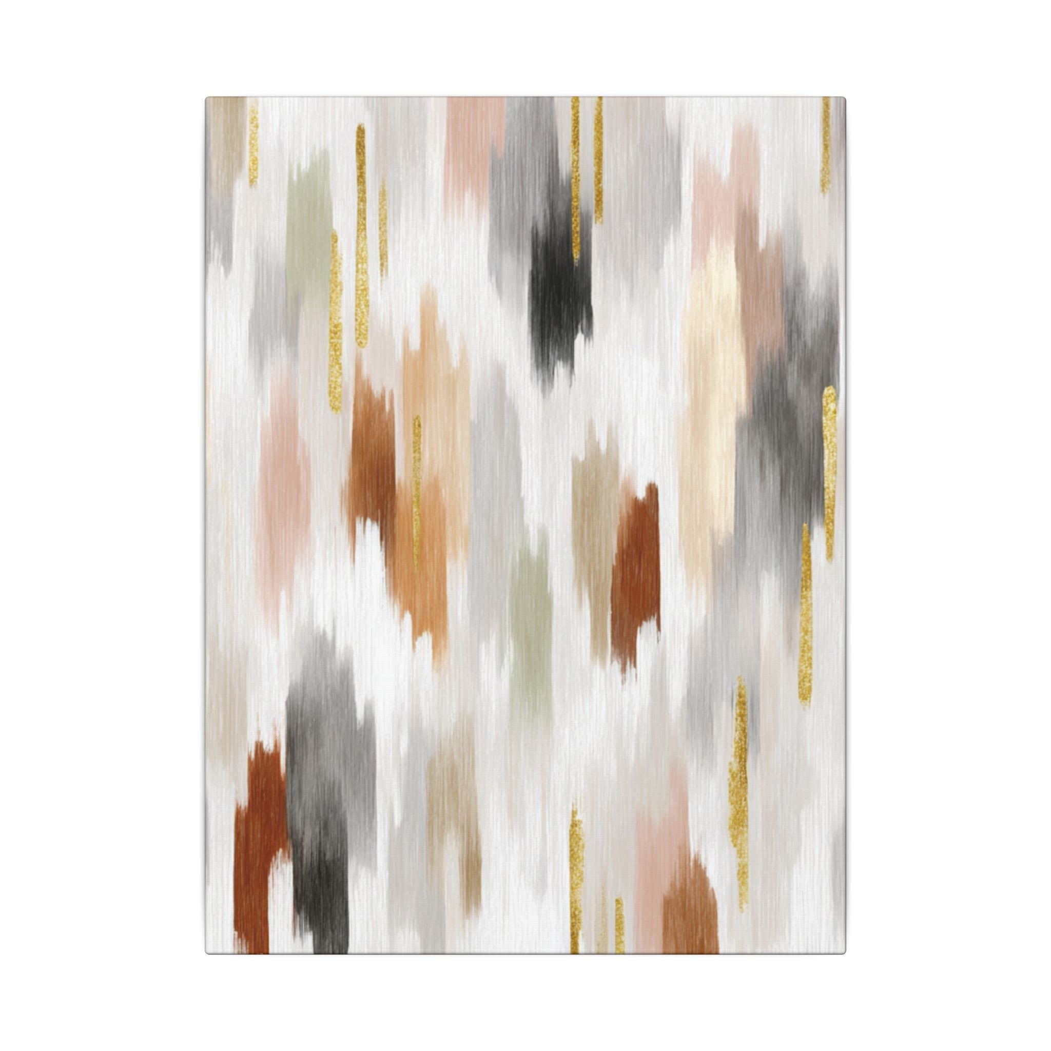 The image is an abstract painting with a variety of colors and brushstrokes, creating a dynamic and visually interesting composition.