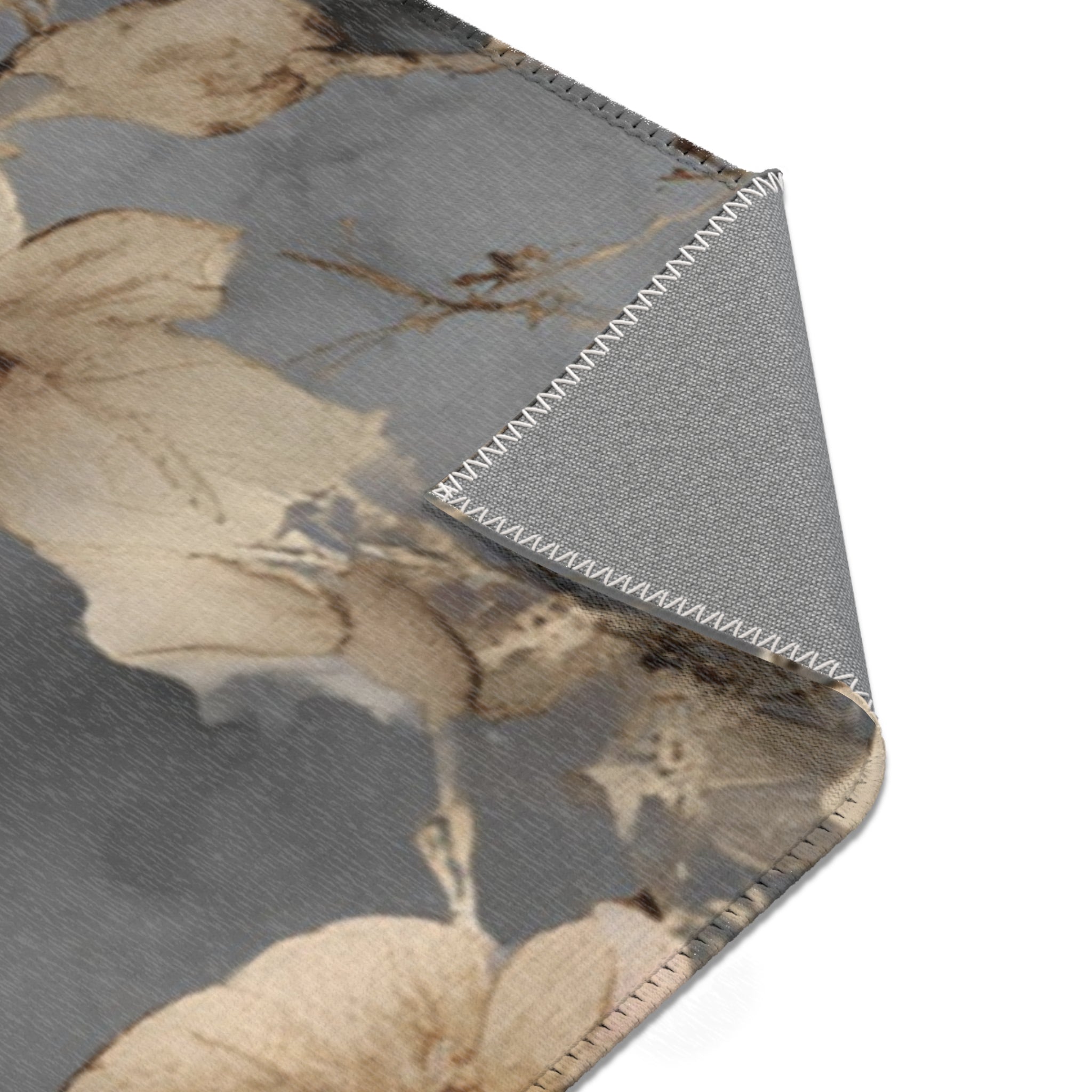 Abstract Area Rug | Floral Grey Beige Watercolor Artsy Rug