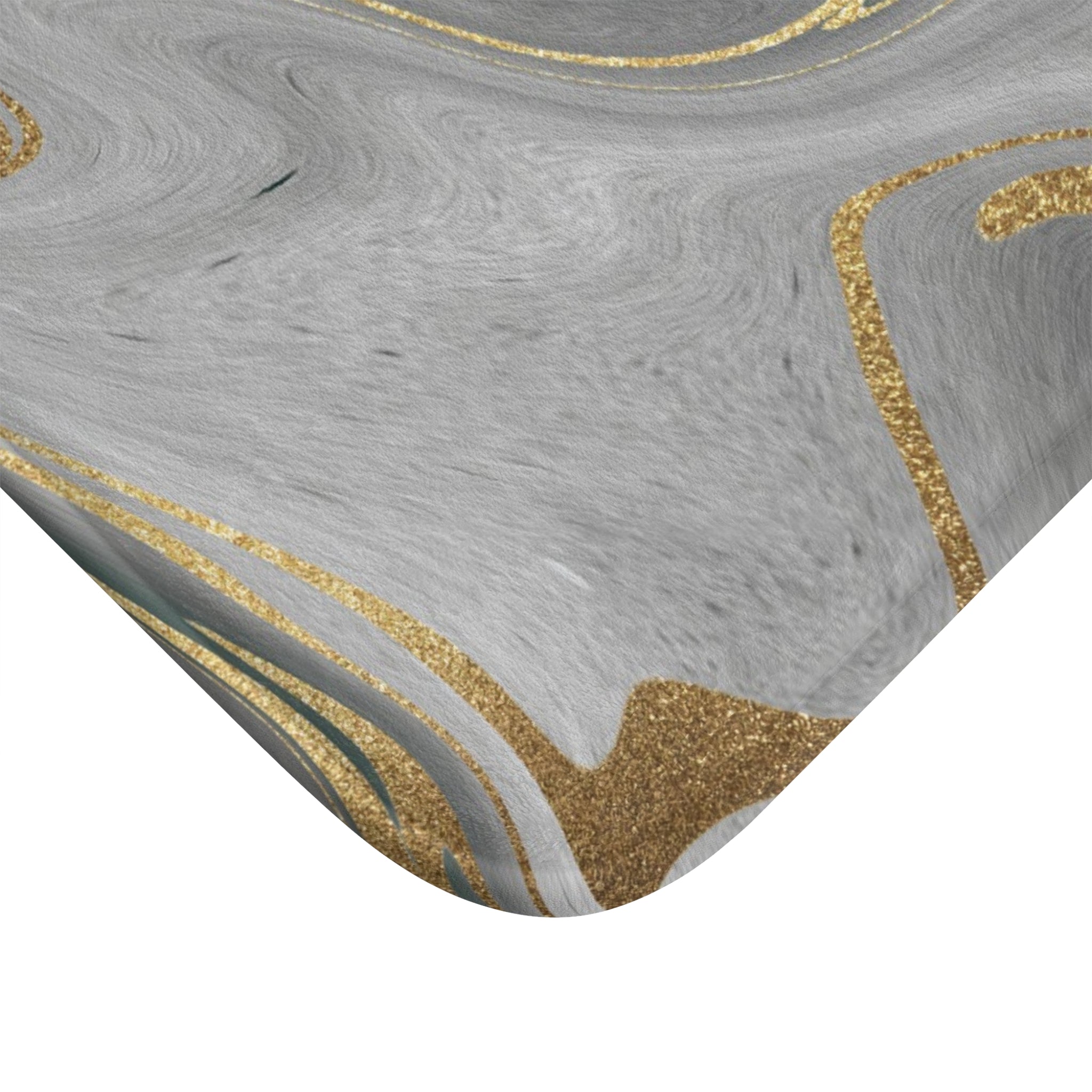 Marble Abstract Bath Mat | Grey Kitchen Mat