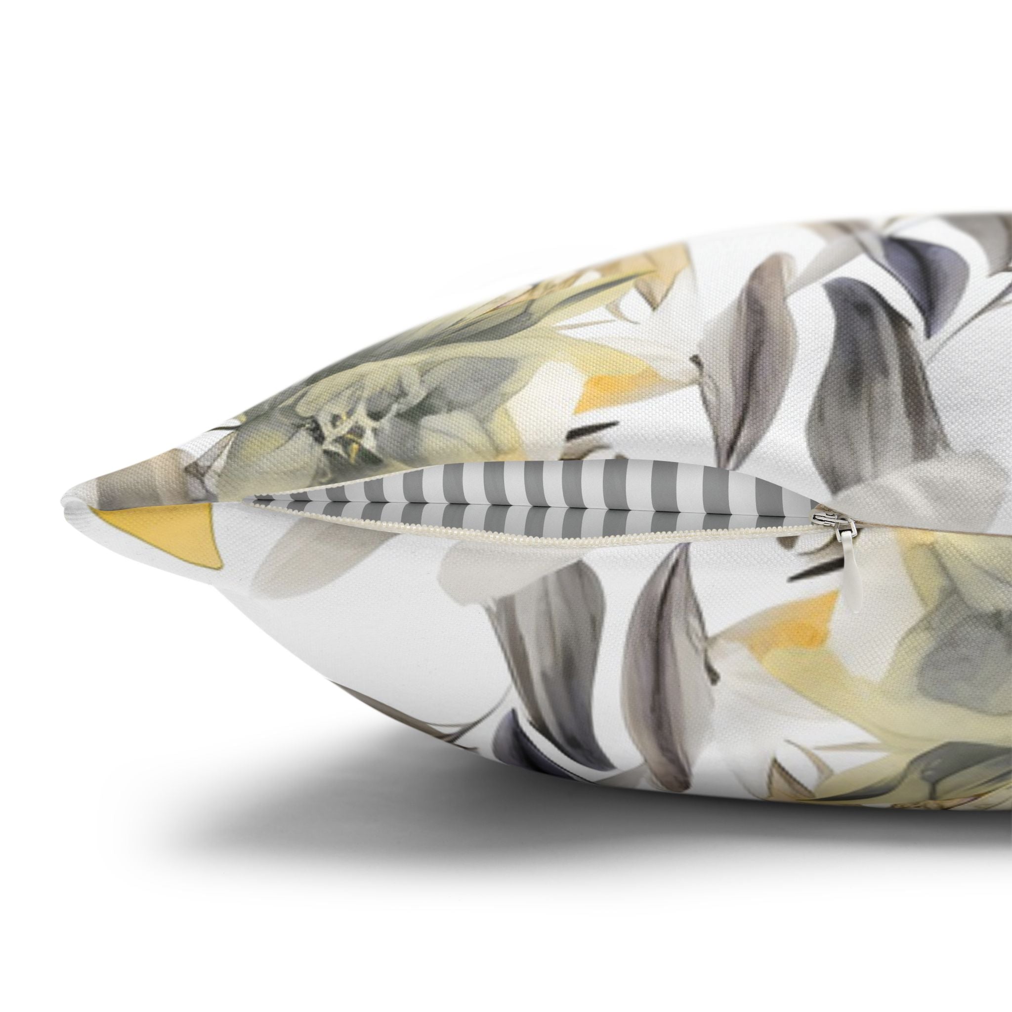 Floral Pillow Cover | Wildflowers, Yellow White Pillowcase