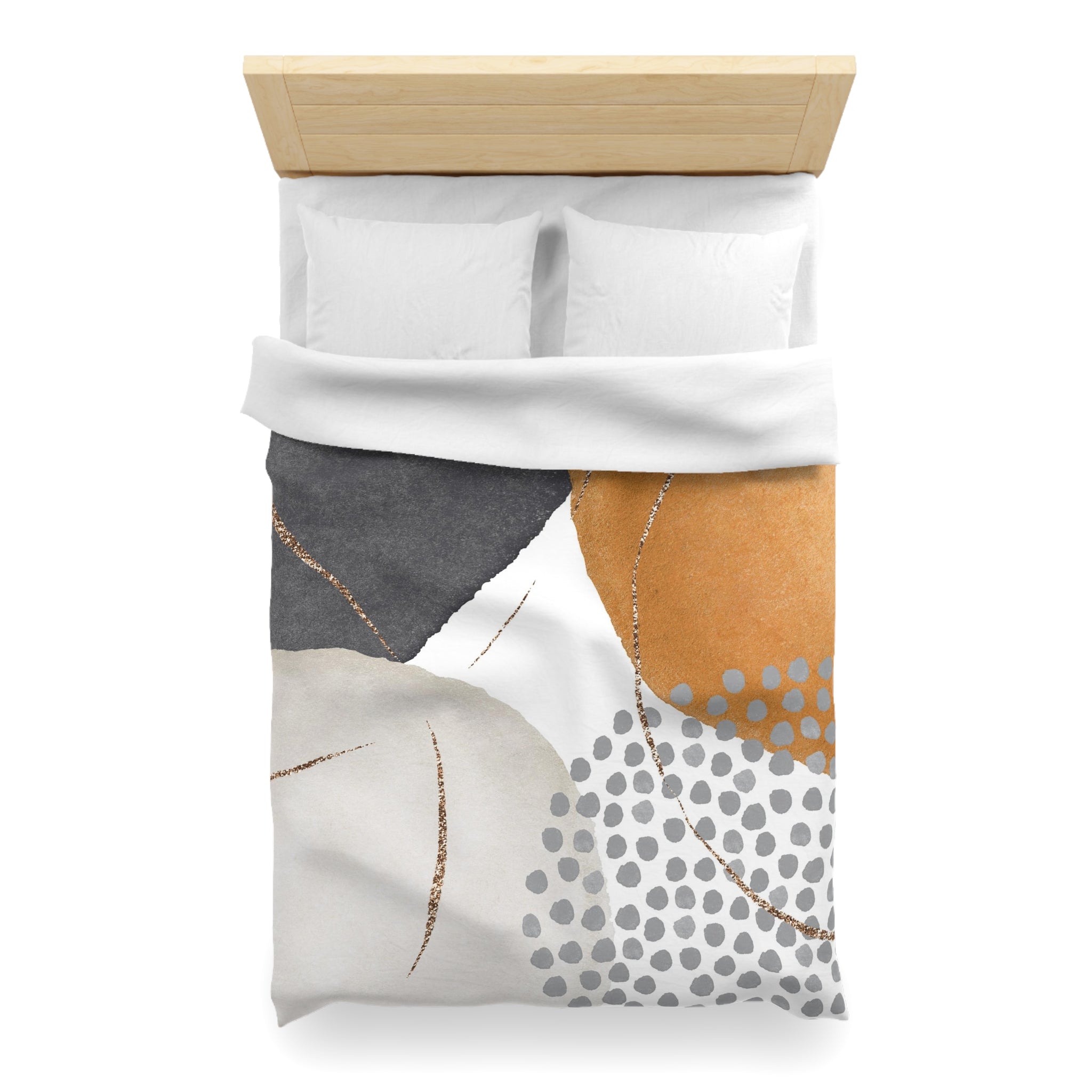 Abstract Duvet, Pillow Cover Set | Earthy Grey Bedroom Set