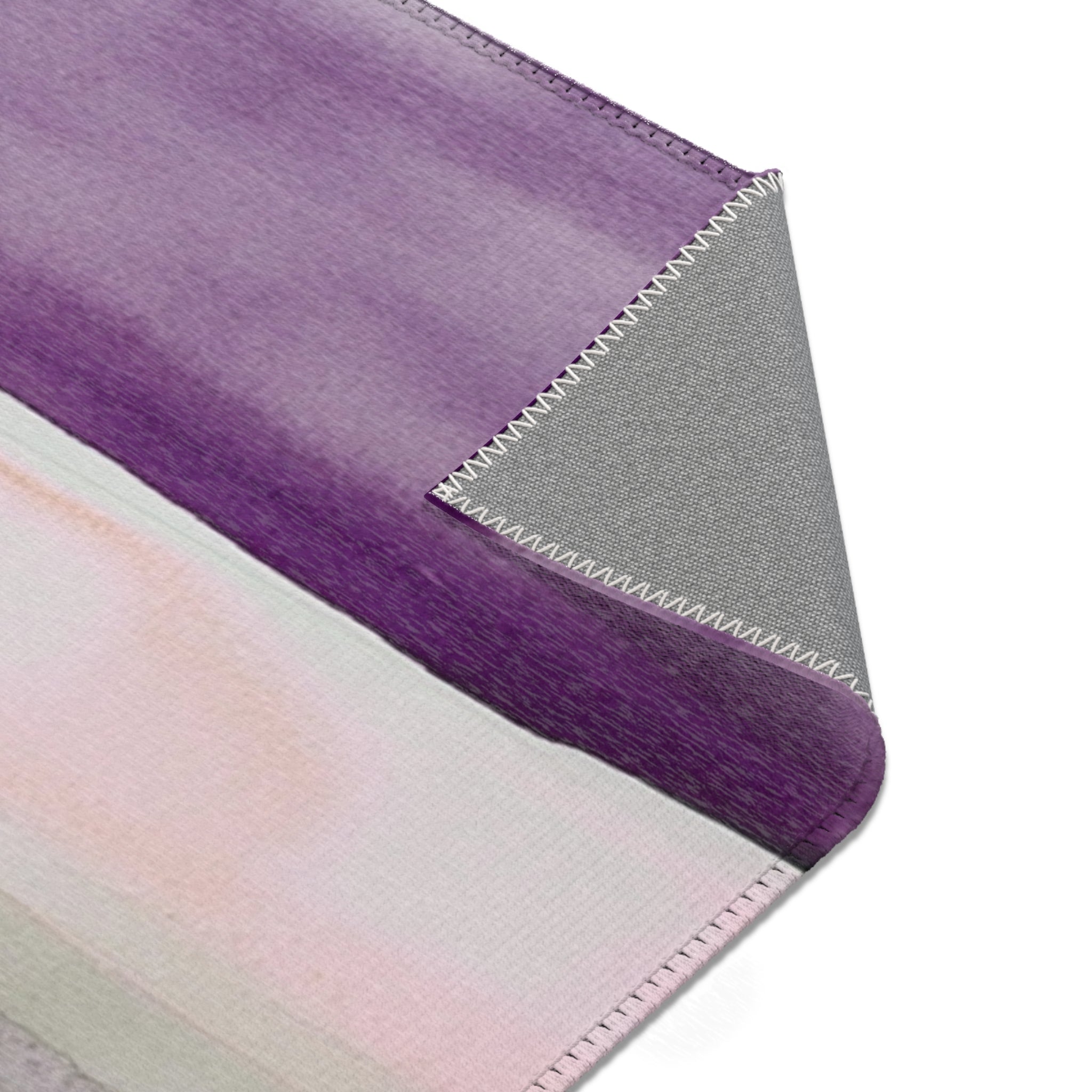 Abstract Large Area Rug | Modern Lavender Pink Grey Watercolor Rug
