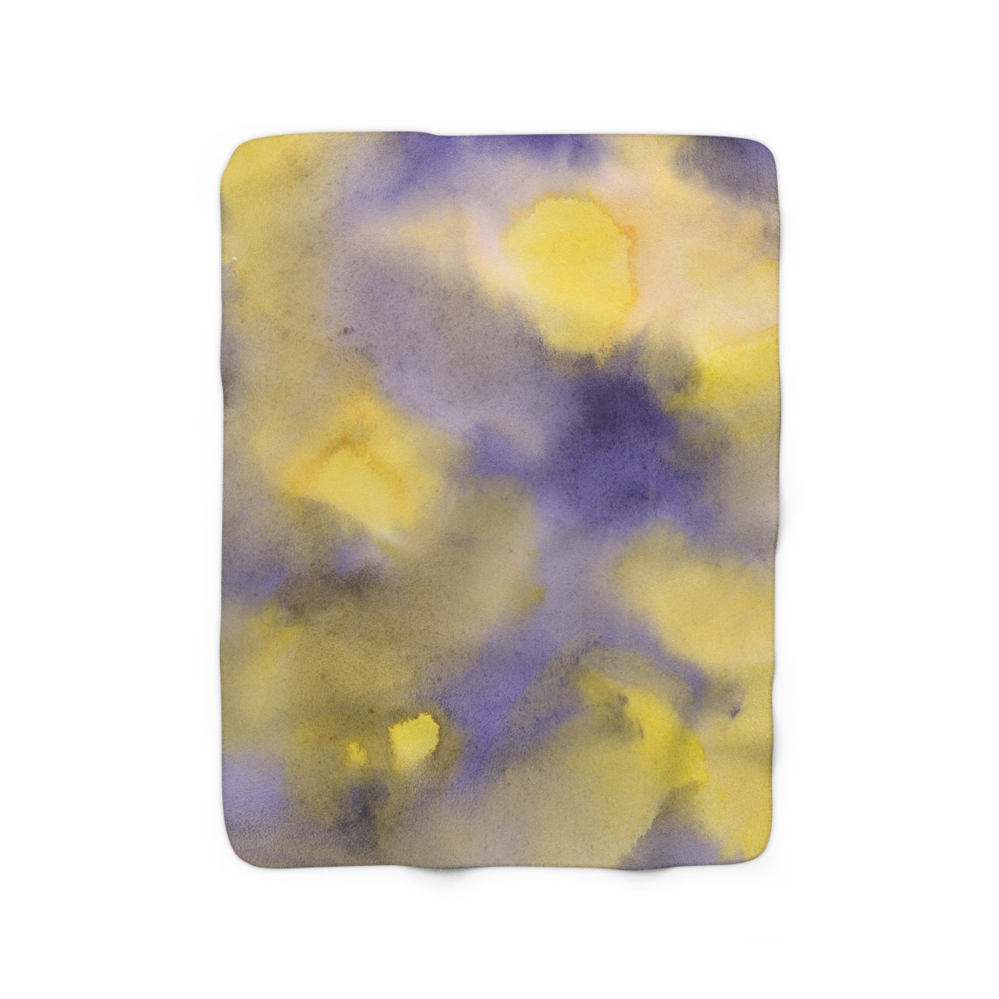 Abstract Comfy Blanket | Lavander Yellow