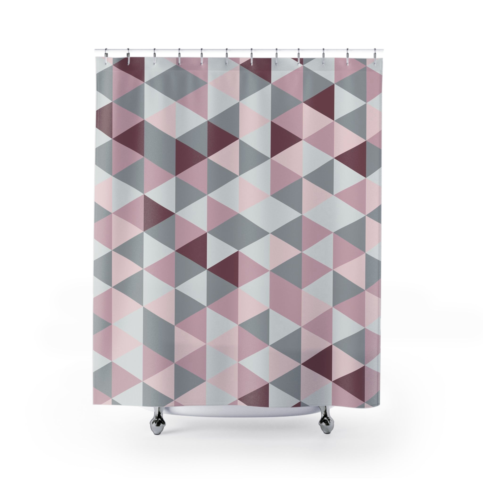 modern boho fabric shower curtain