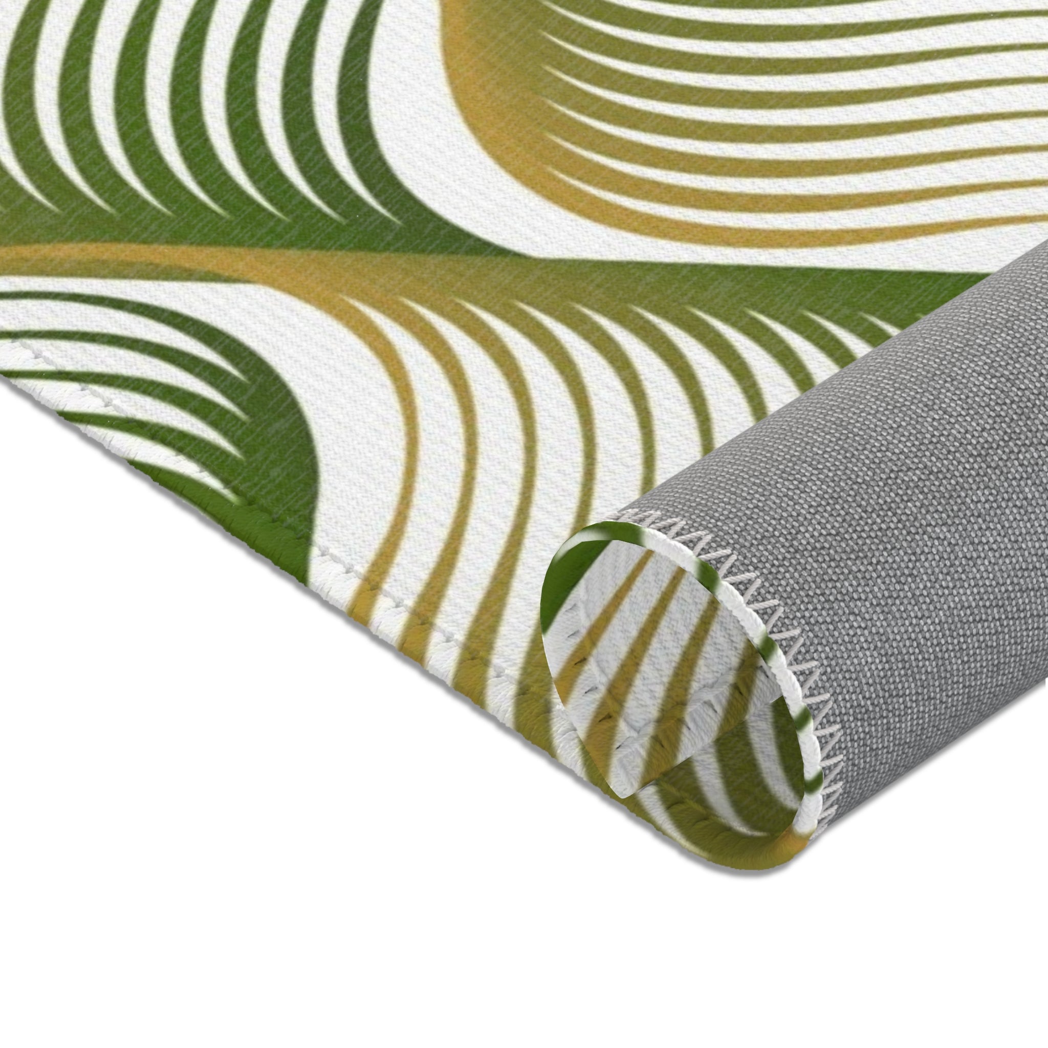 Abstract Large Area Rug | Green Pattern Rug