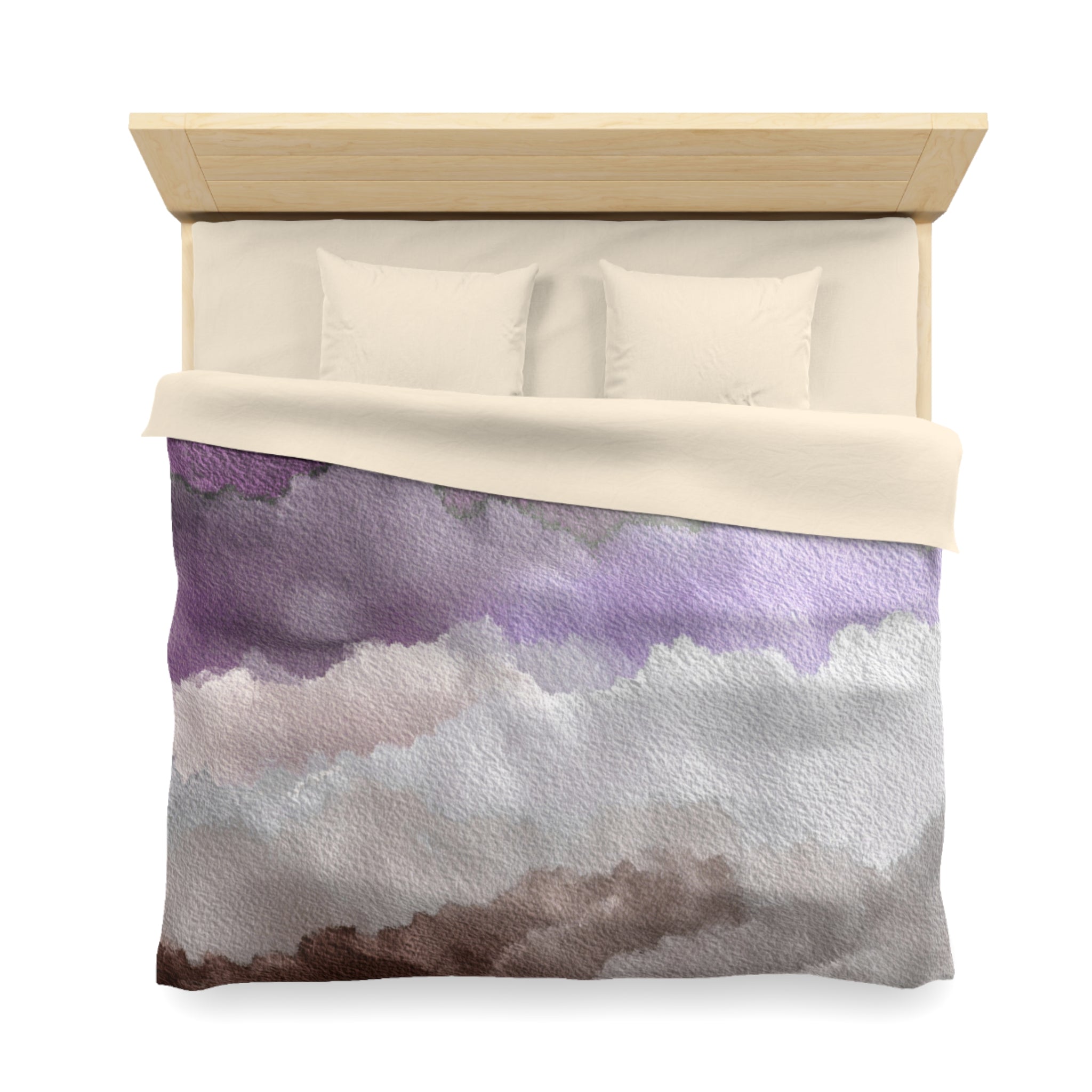 Ombre Duvet, Pillow Cover | Purple Brown Bedroom Decor