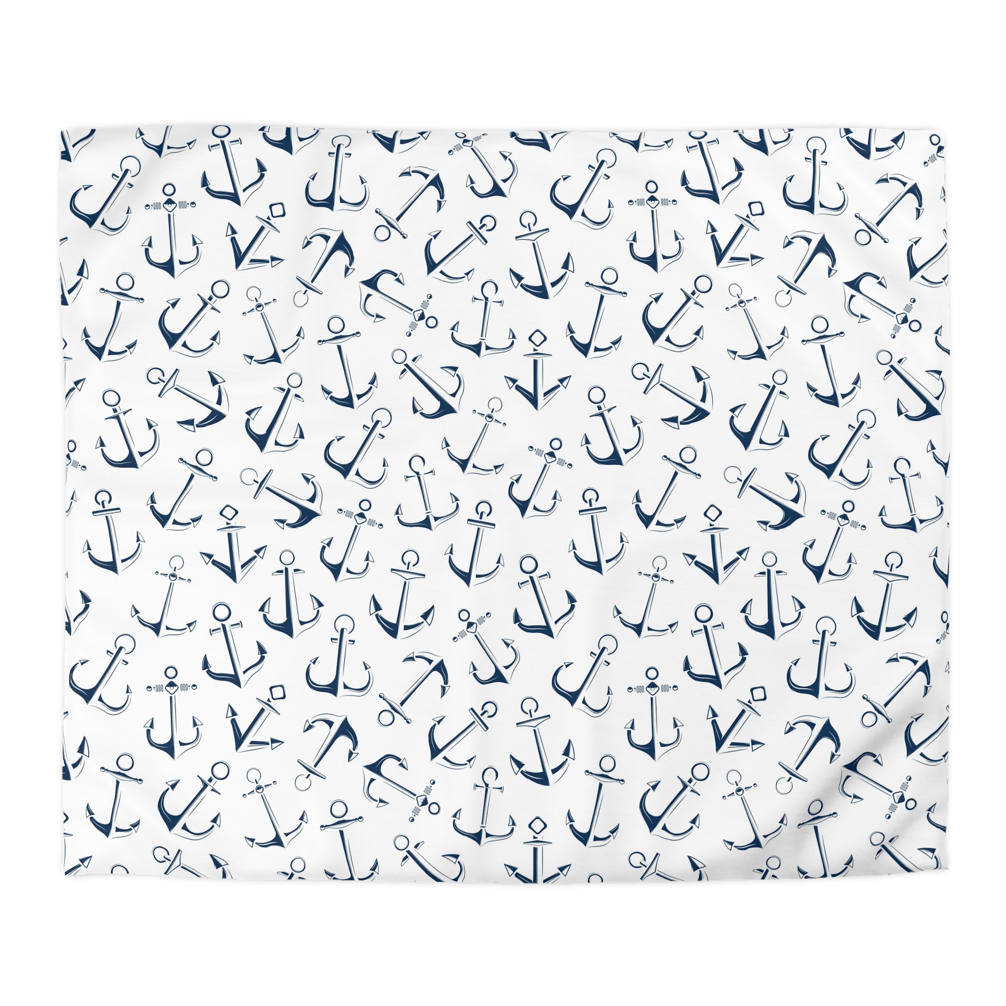 Anchor Duvet Cover | Navy Blue, White