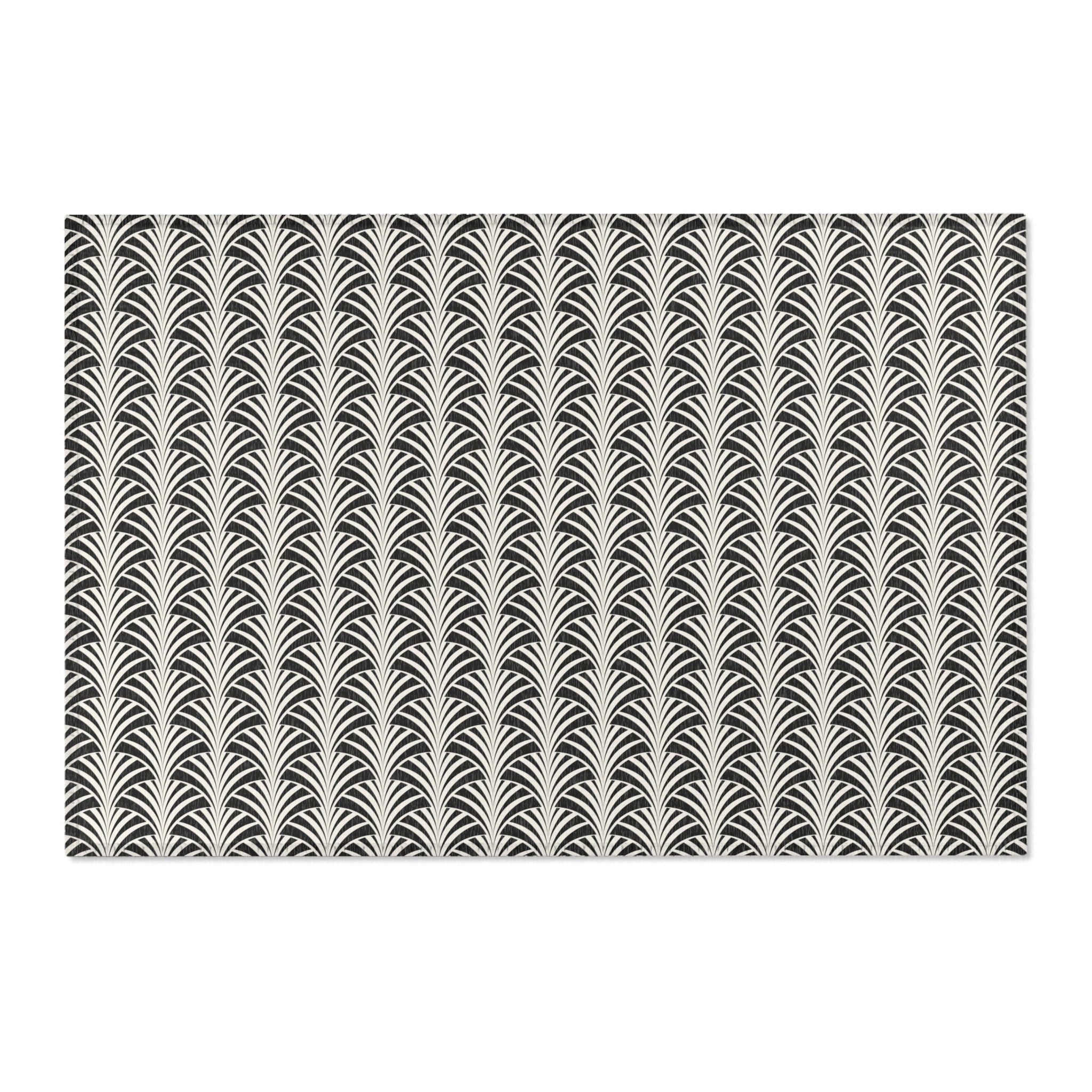 Art Deco Gatsby Area Rug | Black